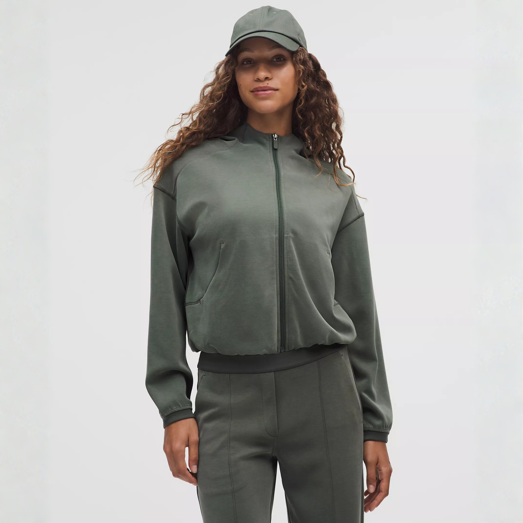 LULULEMON WOMEN'S SOFTSTREME FULL ZIP HOODIE - PALM DECO 2