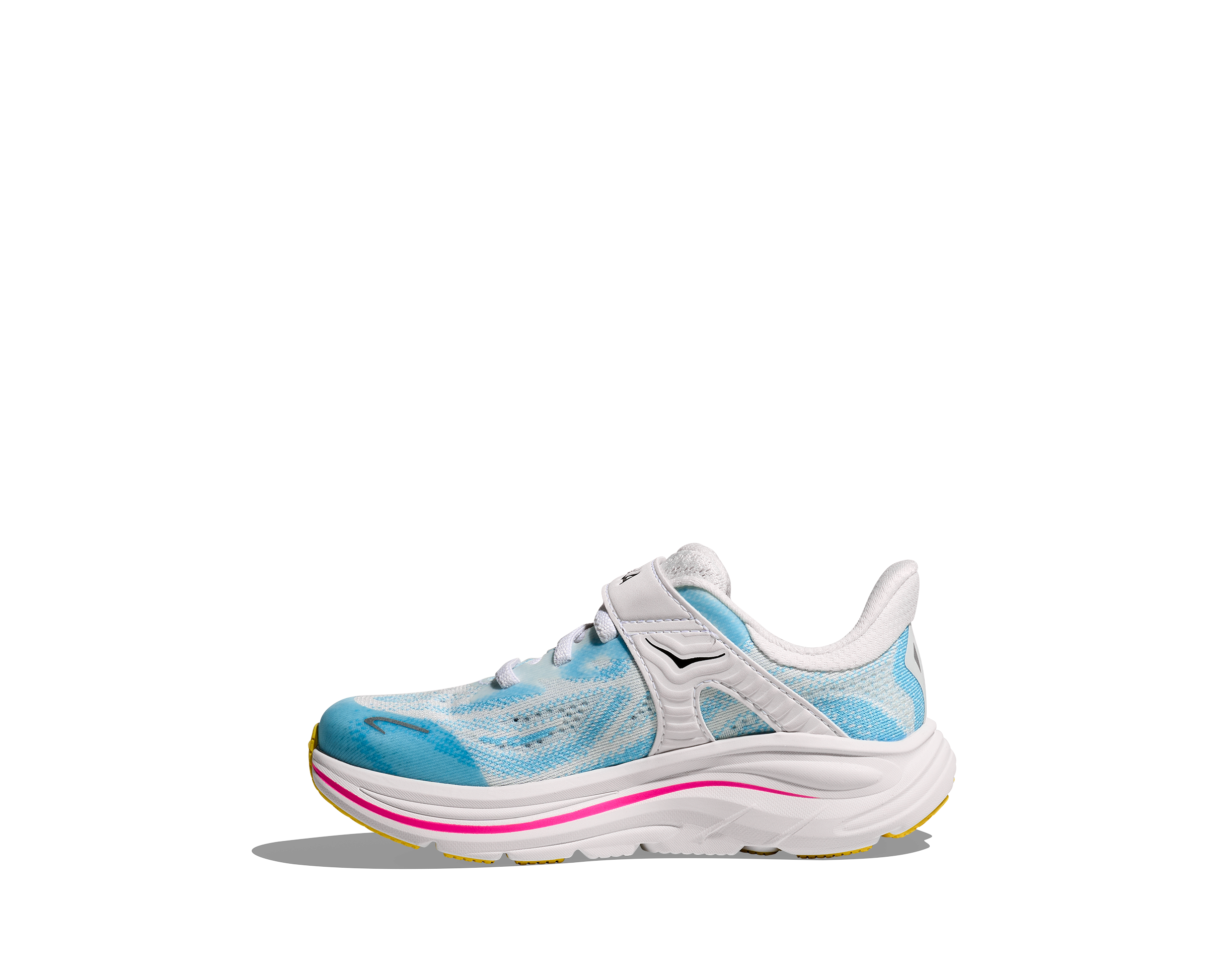 HOKA KID'S CLIFTON 10 LITTLE KIDS - FROST/SOARING BLUE