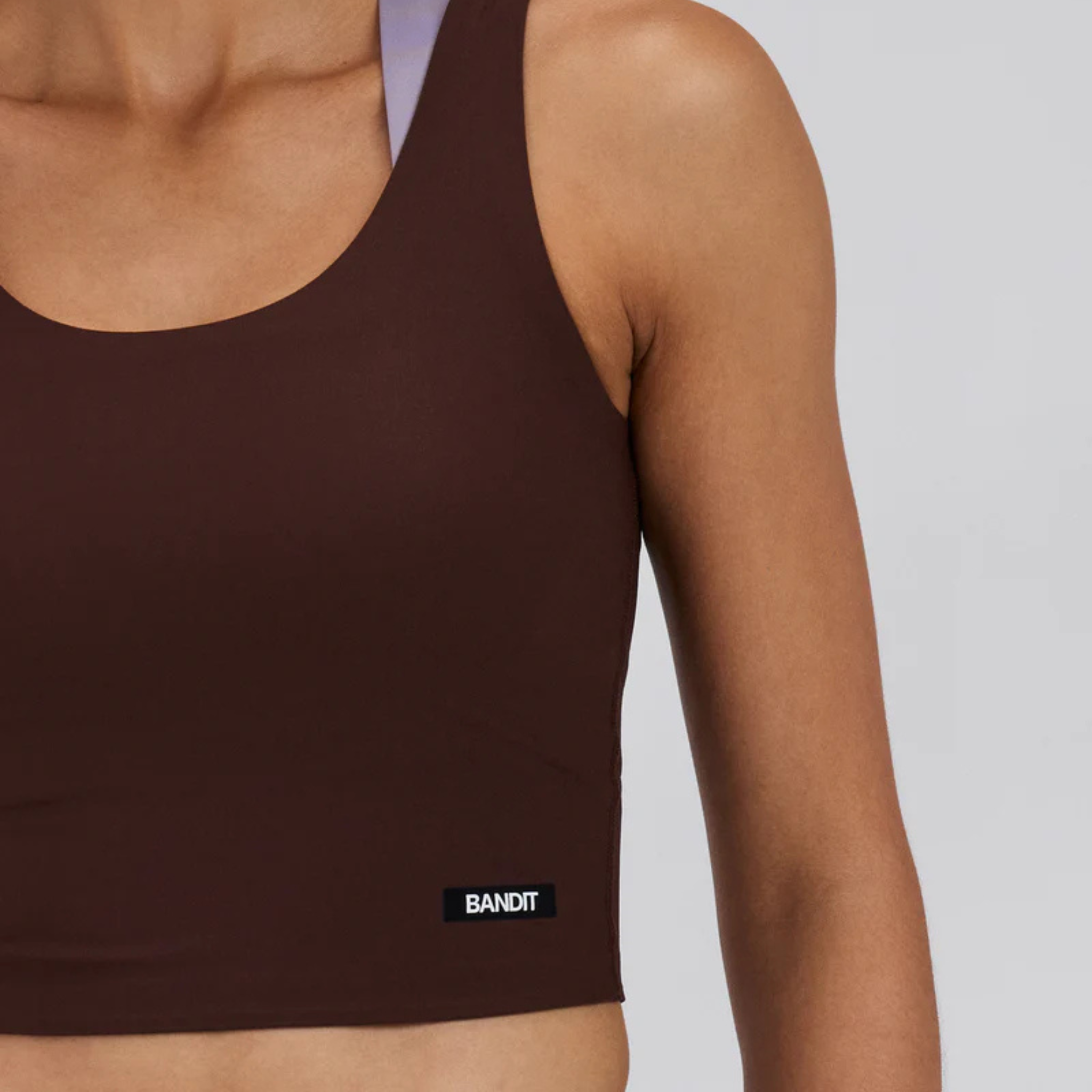BANDIT WOMEN'S SCOOP NECK TANK - CACAO