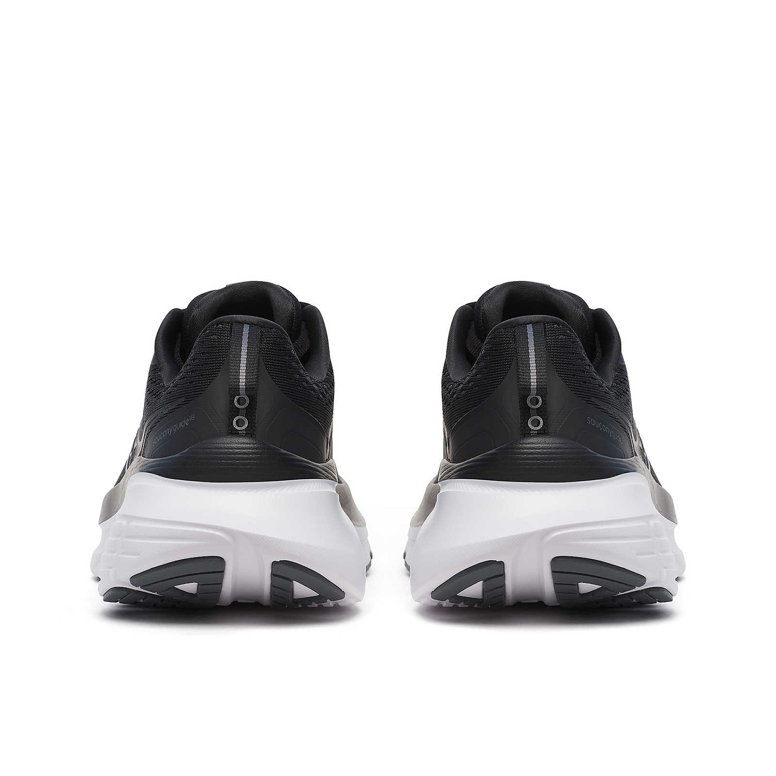 SAUCONY WOMEN'S GUIDE 18 - WIDE D - BLACK/WHITE - SIZE 6.5