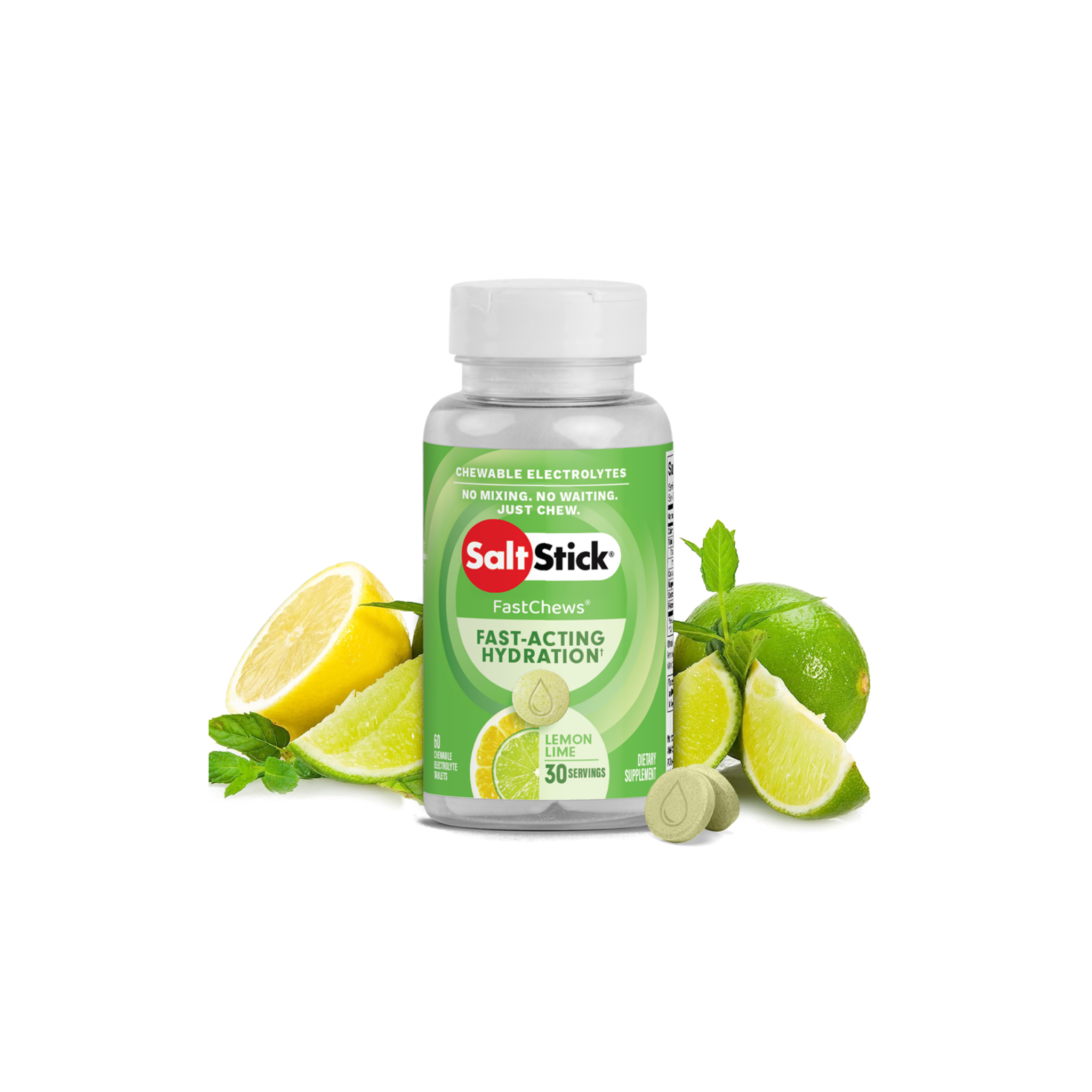 SALTSTICK SALTSTICK FASTCHEWS - 60 COUNT LEMON LIME