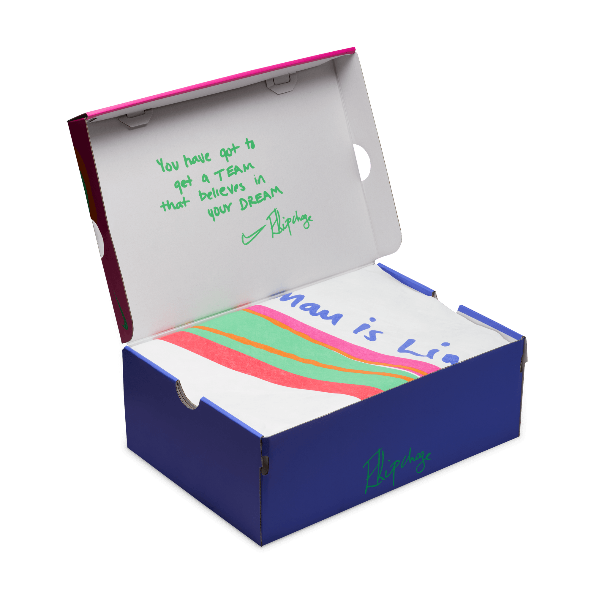 NIKE MEN'S ZOOM FLY 6 ELUID KIPCHOGE - D - SILT RED/GREEN SHOCK