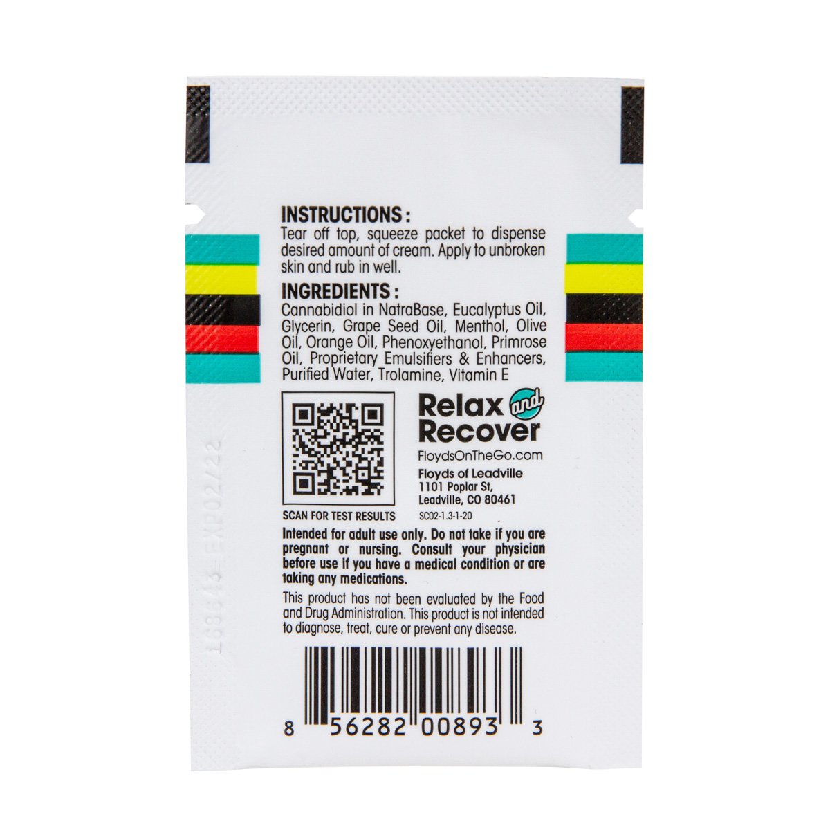FLOYD'S OF LEDVILLE SPORTS CREAM 2GM SINGLE PACK