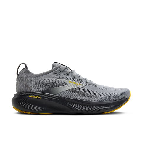 BROOKS MEN'S ADRENALINE GTS 25 - D - PRIMER GREY/EBONY/JASMIN 7.0