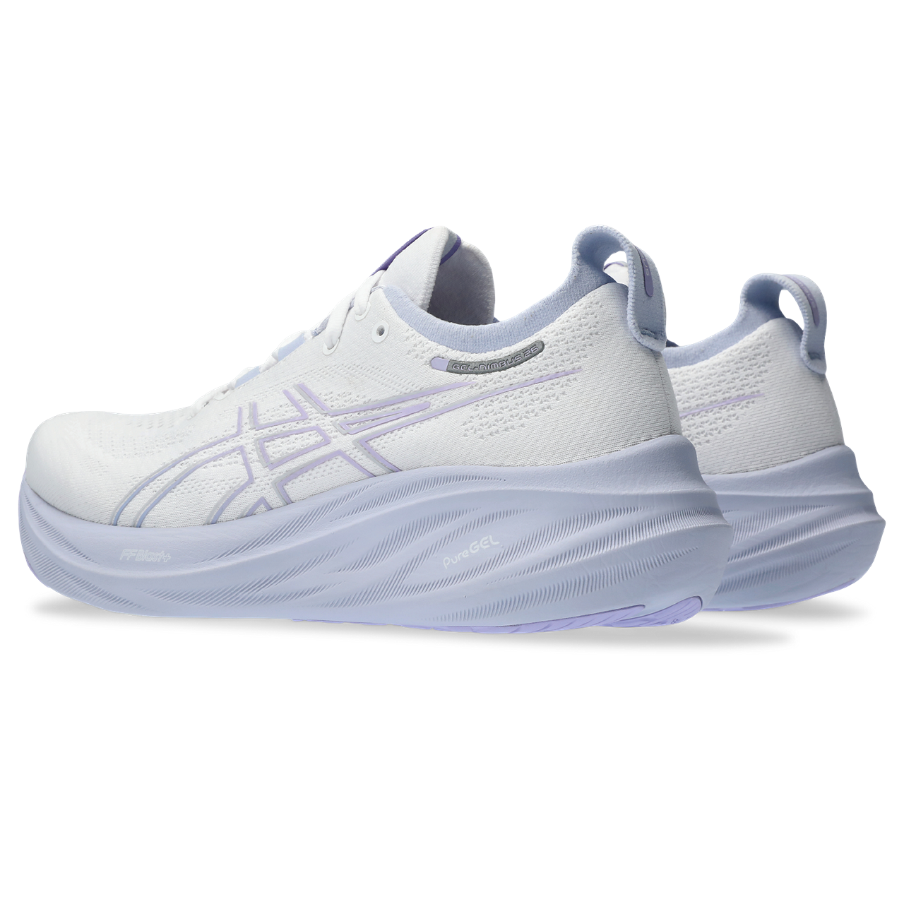 ASICS WOMEN'S NIMBUS 26 - B - 100 WHITE/FRESH AIR 