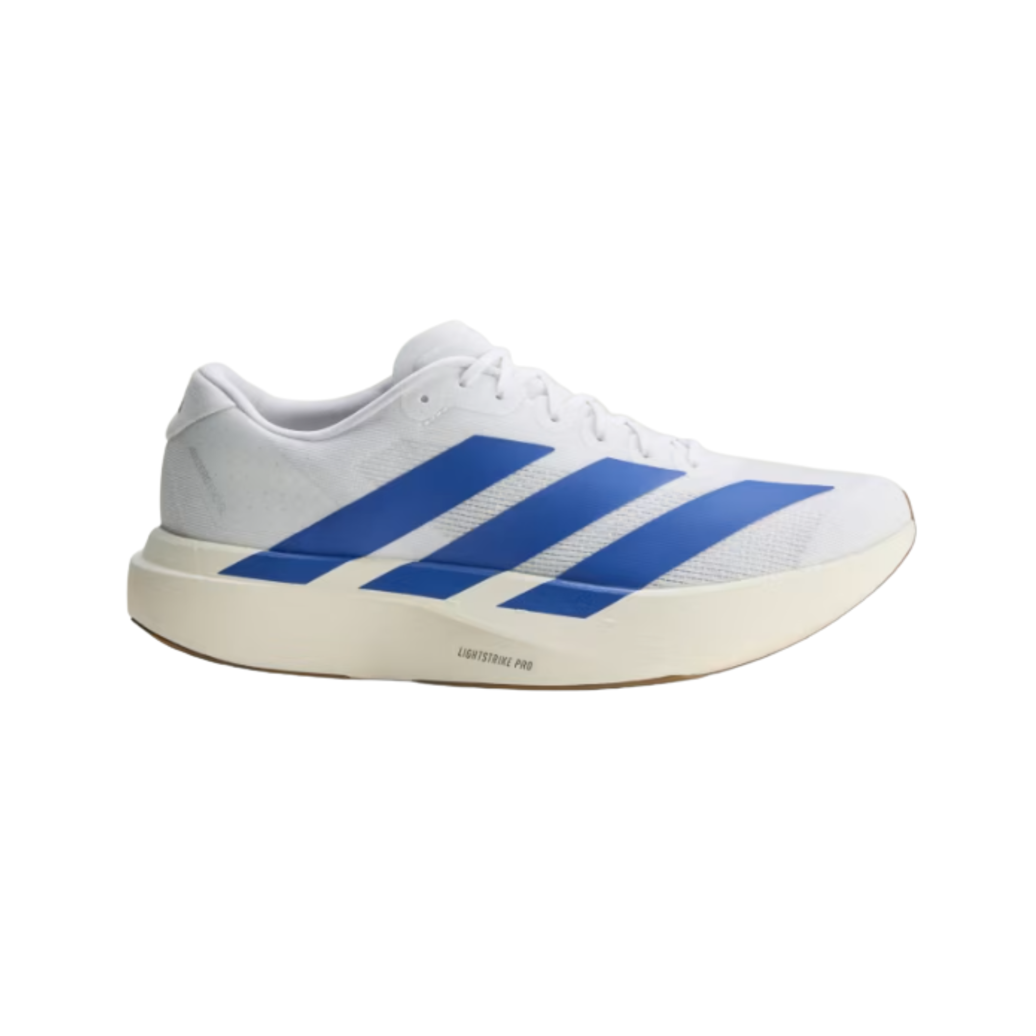 adidas Men's Adizero Evo SL Cloud White/Royal Blue/Pure Ruby / 12 adidas Men's Adizero Evo SL Cloud White/Royal Blue/Pure Ruby / 12
