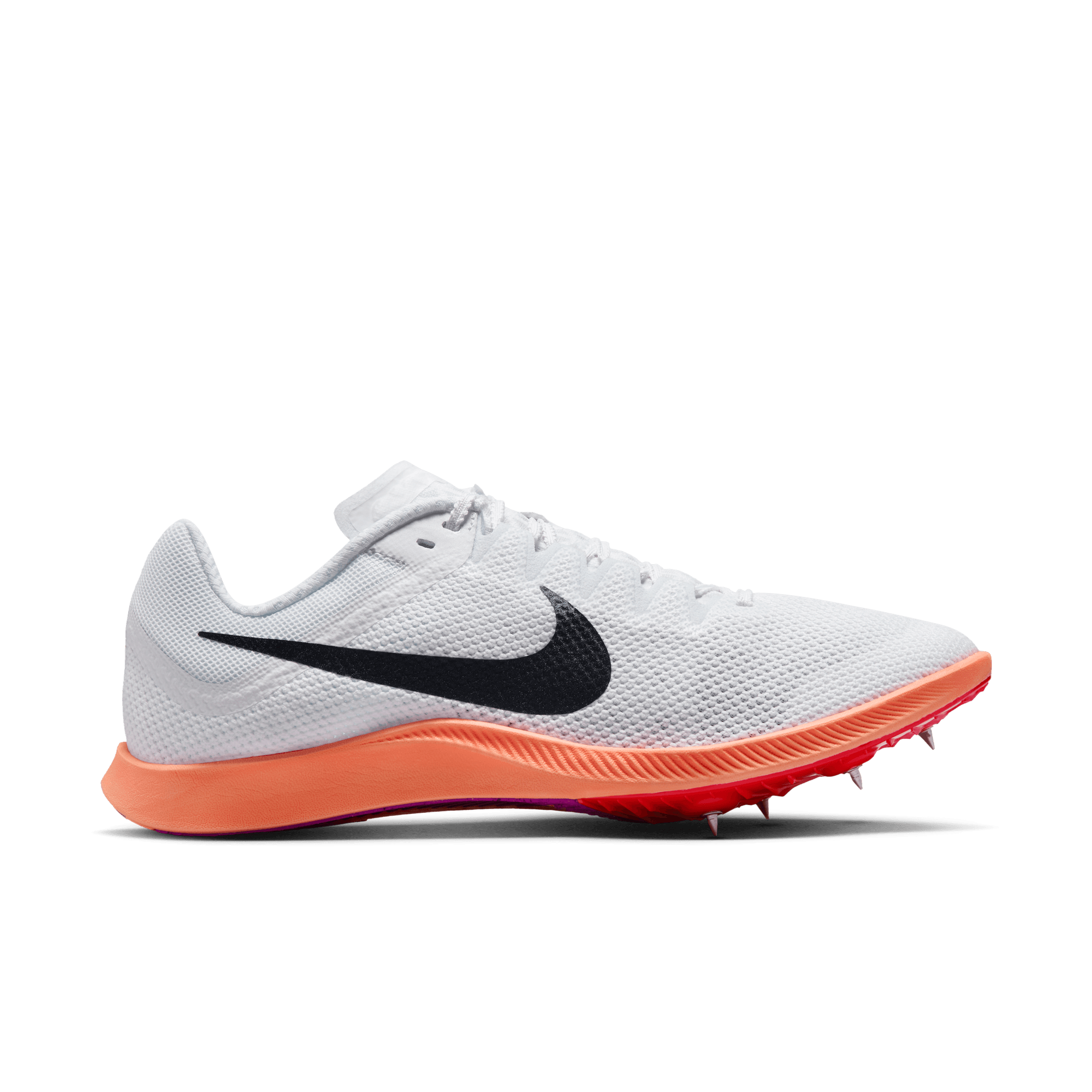 NIKE ZOOM RIVAL DISTANCE - D - WHITE/BRIGHT CRIMSON 3.0