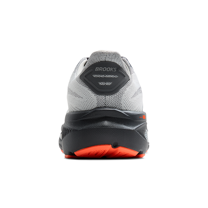 BROOKS MEN'S GHOST 17 - WIDE 2E - OYSTER MUSHROOM/ORANGE EBONY