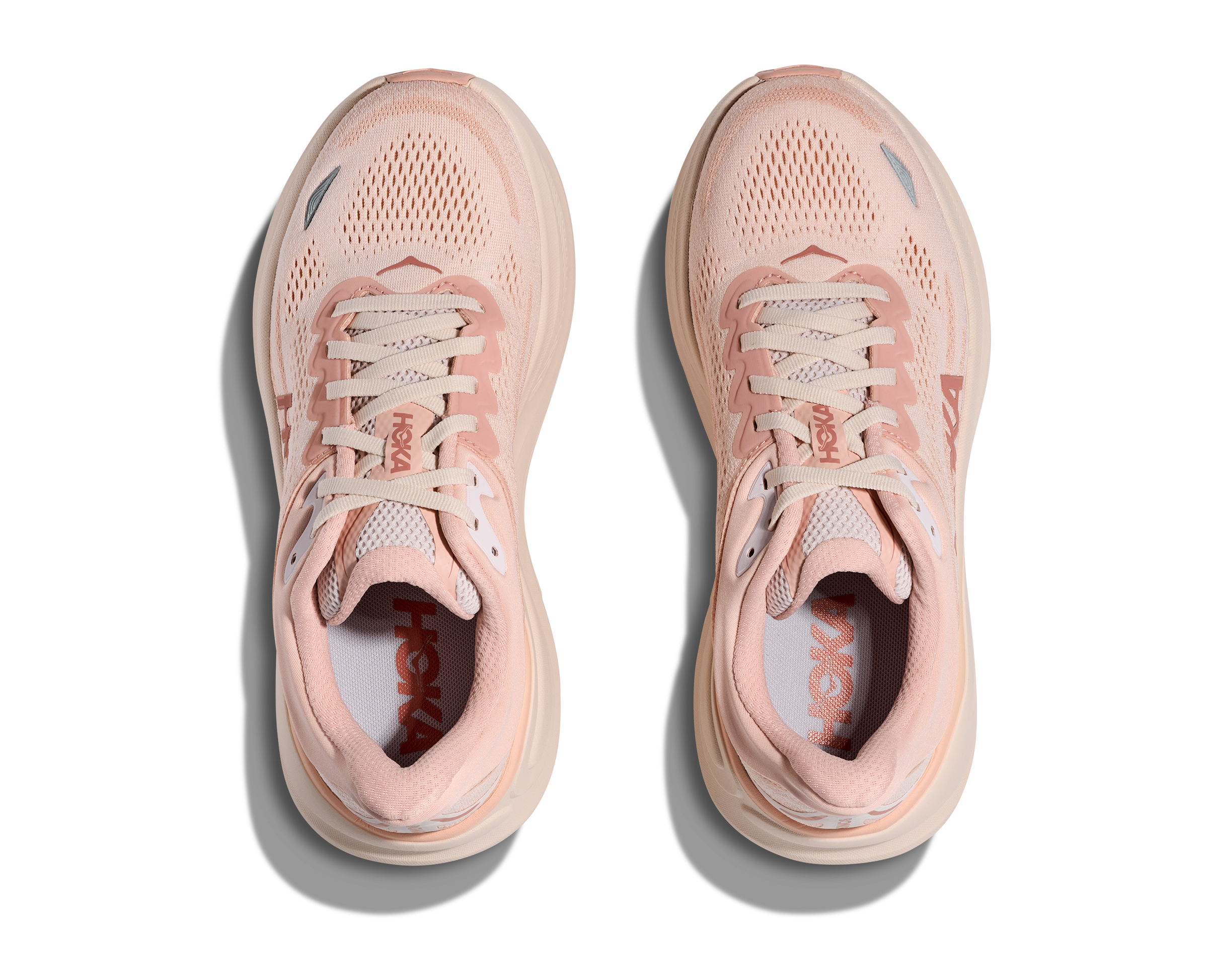 HOKA WOMEN'S BONDI 9 - B - ROSE LATTE/ROSE CREAM