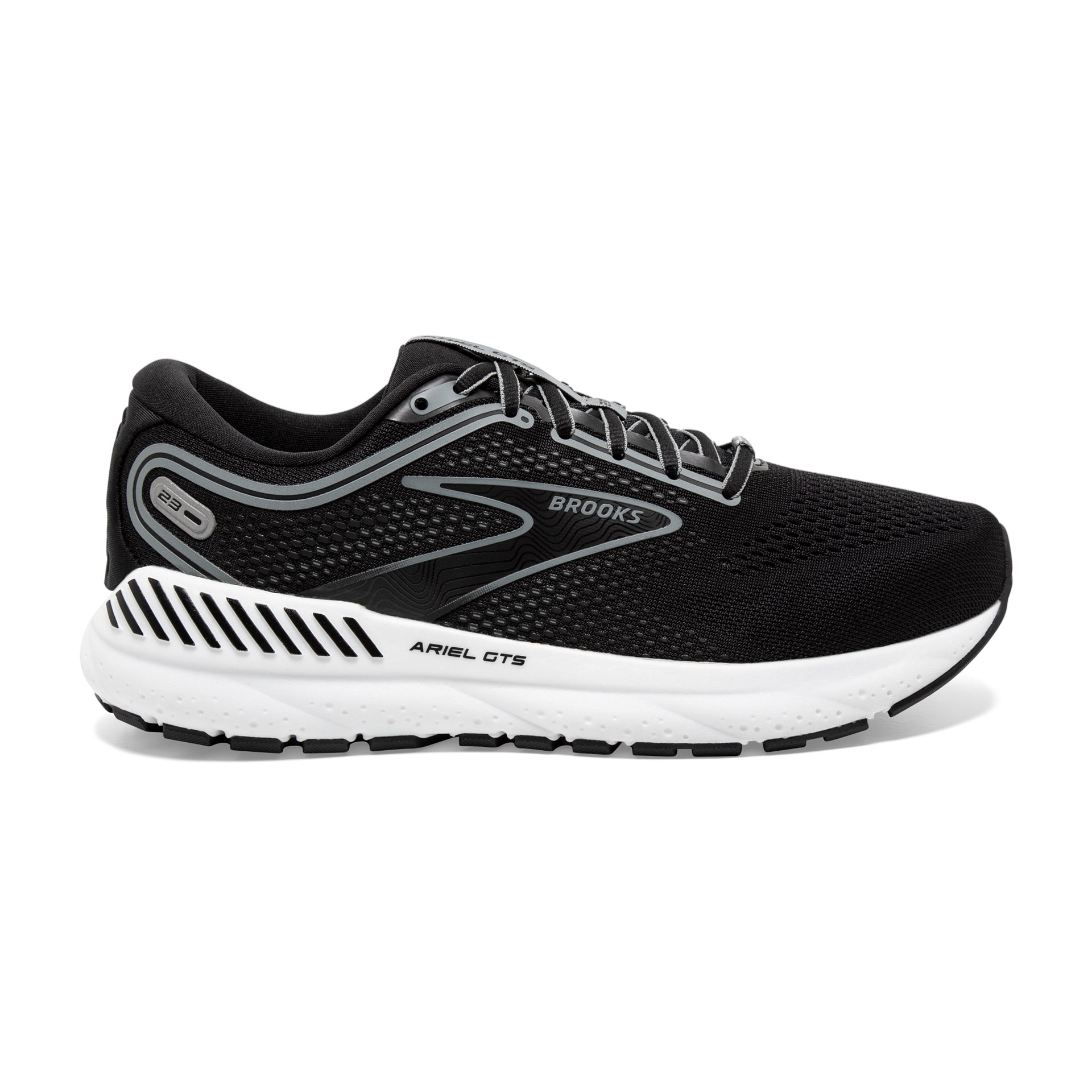 BROOKS WOMEN'S ARIEL 23 - X WIDE 2E - 090 BLACK/GREY/WHITE - 9.0 