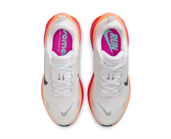 NIKE WOMEN'S VOMERO PLUS - B - WHITE/FIRE PINK/HYPER CRIMSON - size 9.0