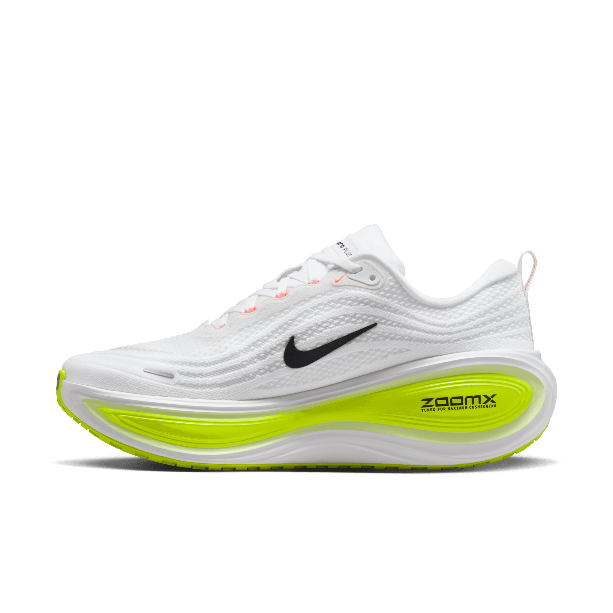 NIKE MEN'S VOMERO PLUS - D - WHITE/BLACK/VOLT