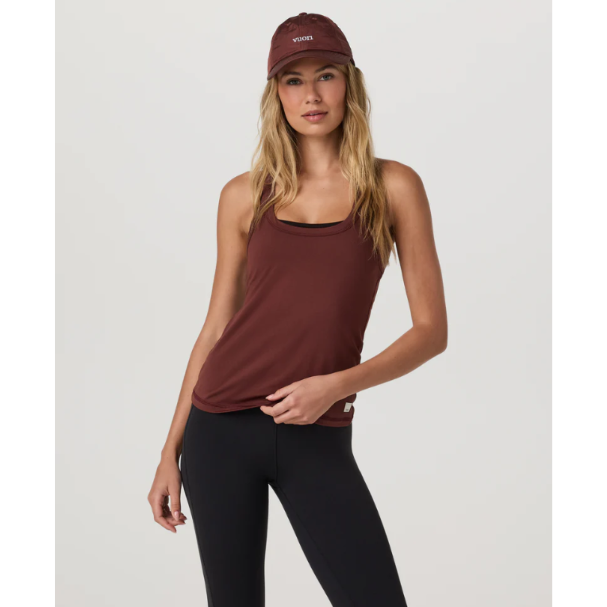 VUORI WOMEN'S LUX RACERBACK TANK - BNS BURNT SIENNA XS