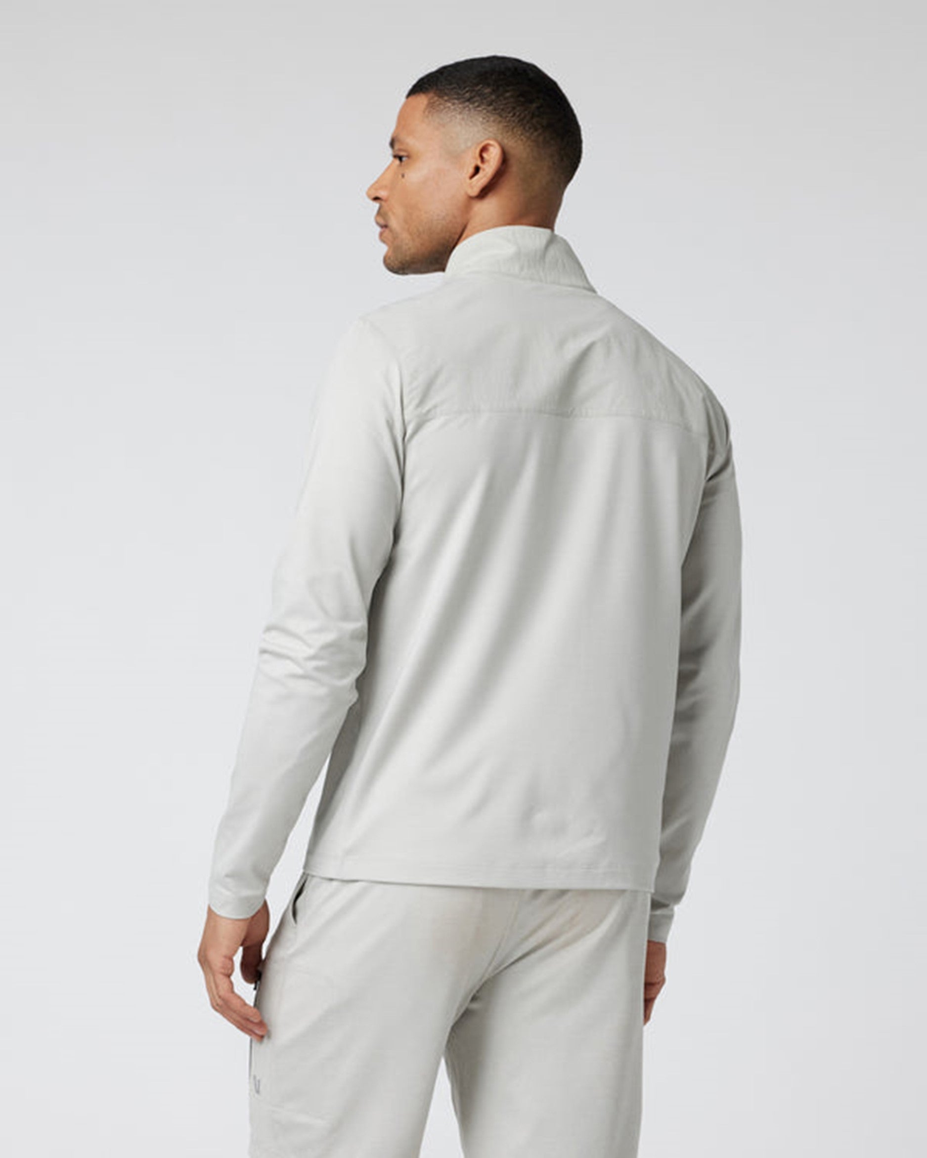 VUORI MEN'S SUNDAY ELEMENT TRACK JACKET - HVA VAPOR HEATHER 