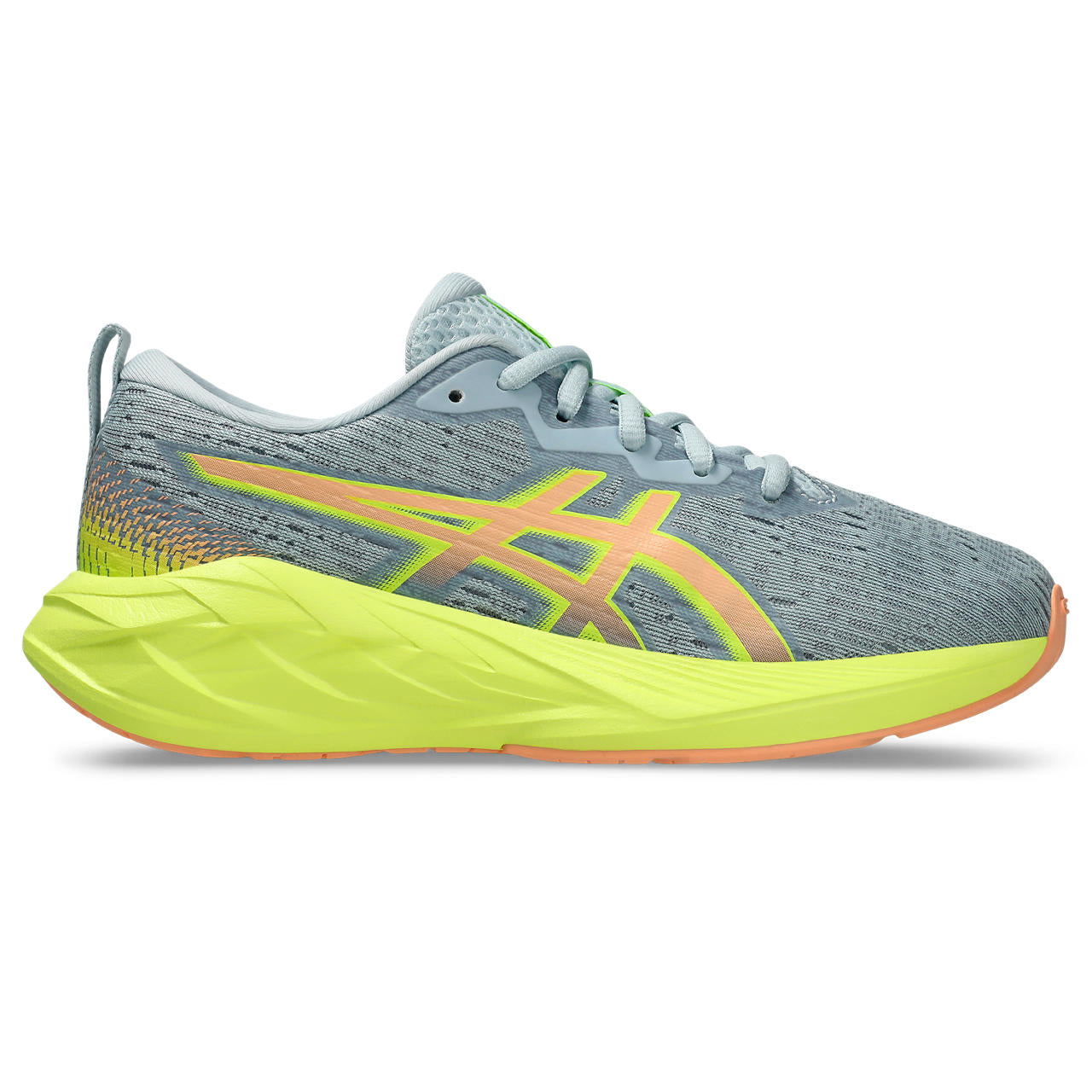 ASICS NOVABLAST 4 GRADE SCHOOL - 020 COOL GREY/BRIGHT SUNSTONE 3.0