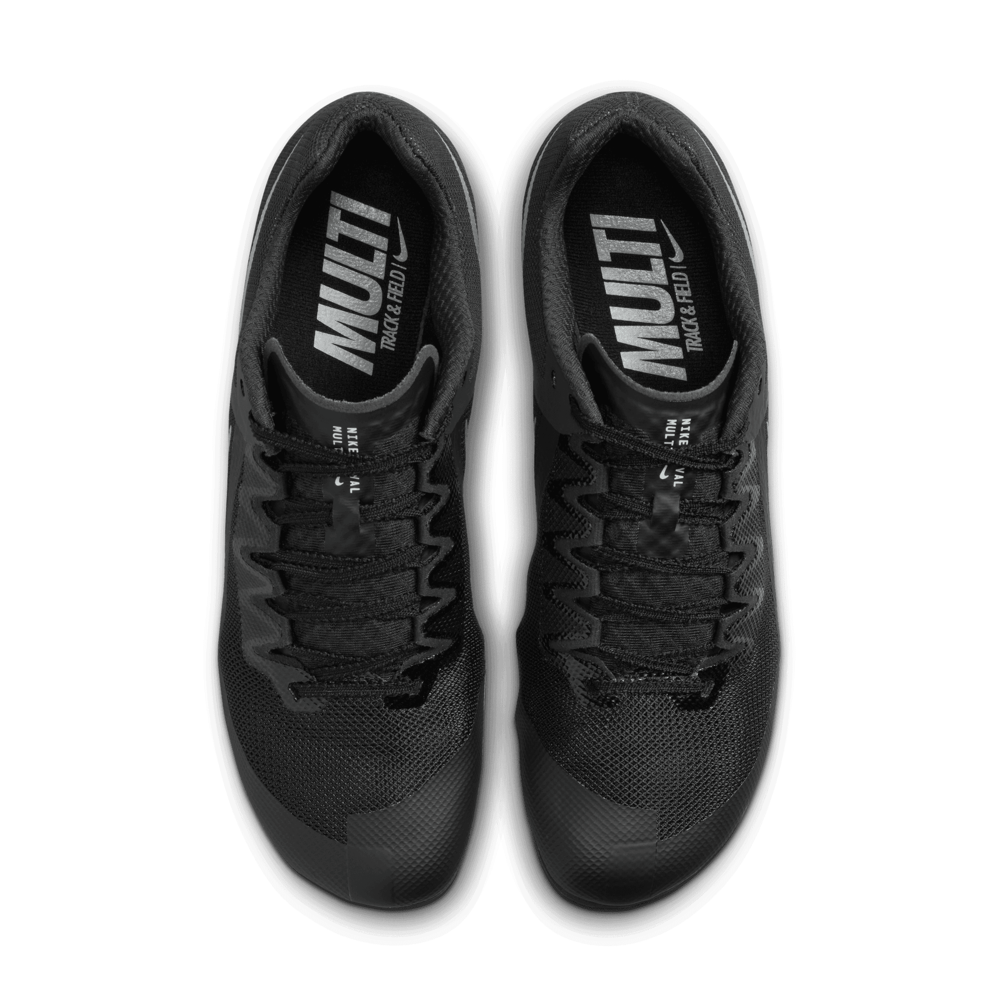 NIKE ZOOM RIVAL MULTI - D - 001 BLACK/METALLIC SILVER 