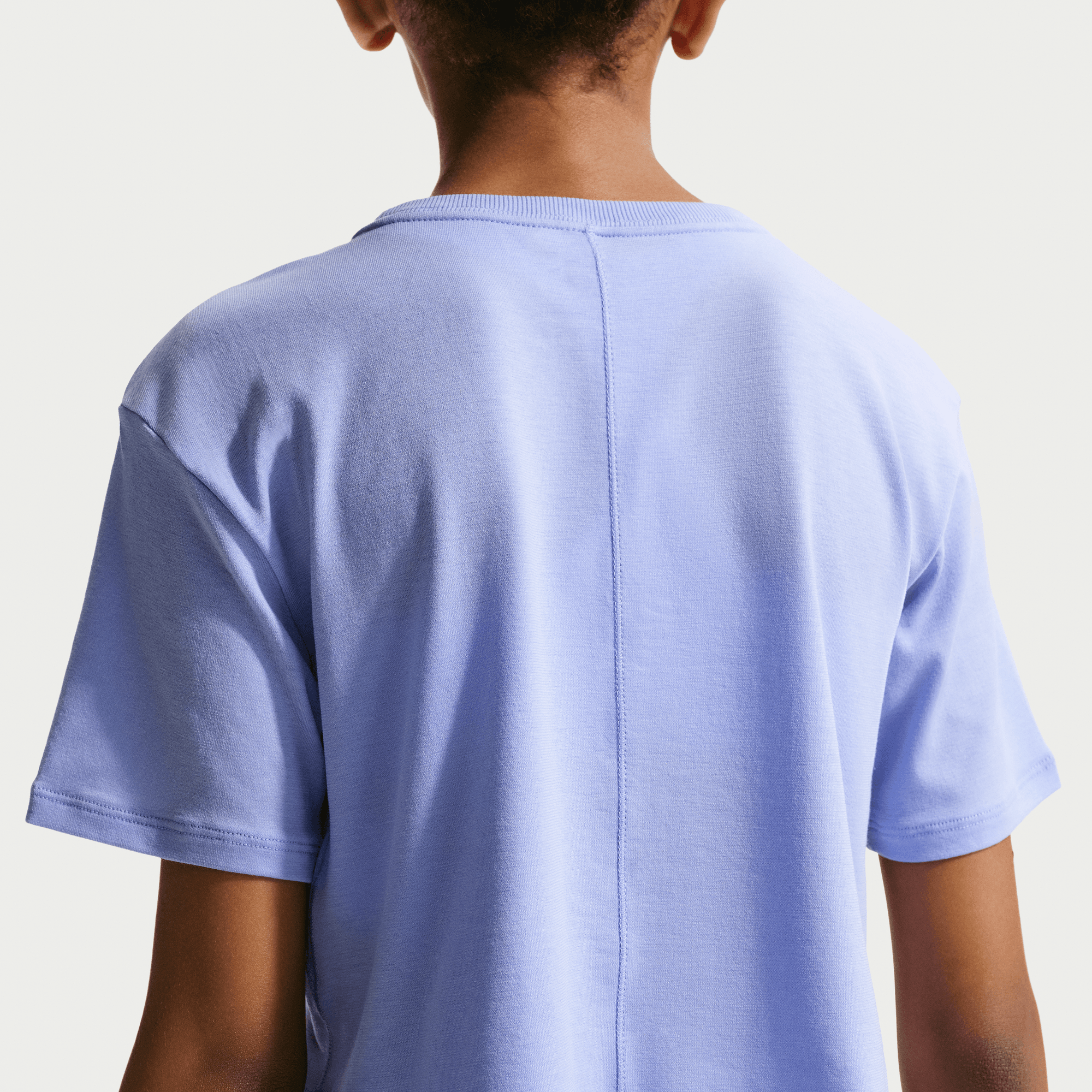 NIKE GIRL'S ONE RELAXED SHORT SLEEVE - LIGHT THISTLE/WHITE