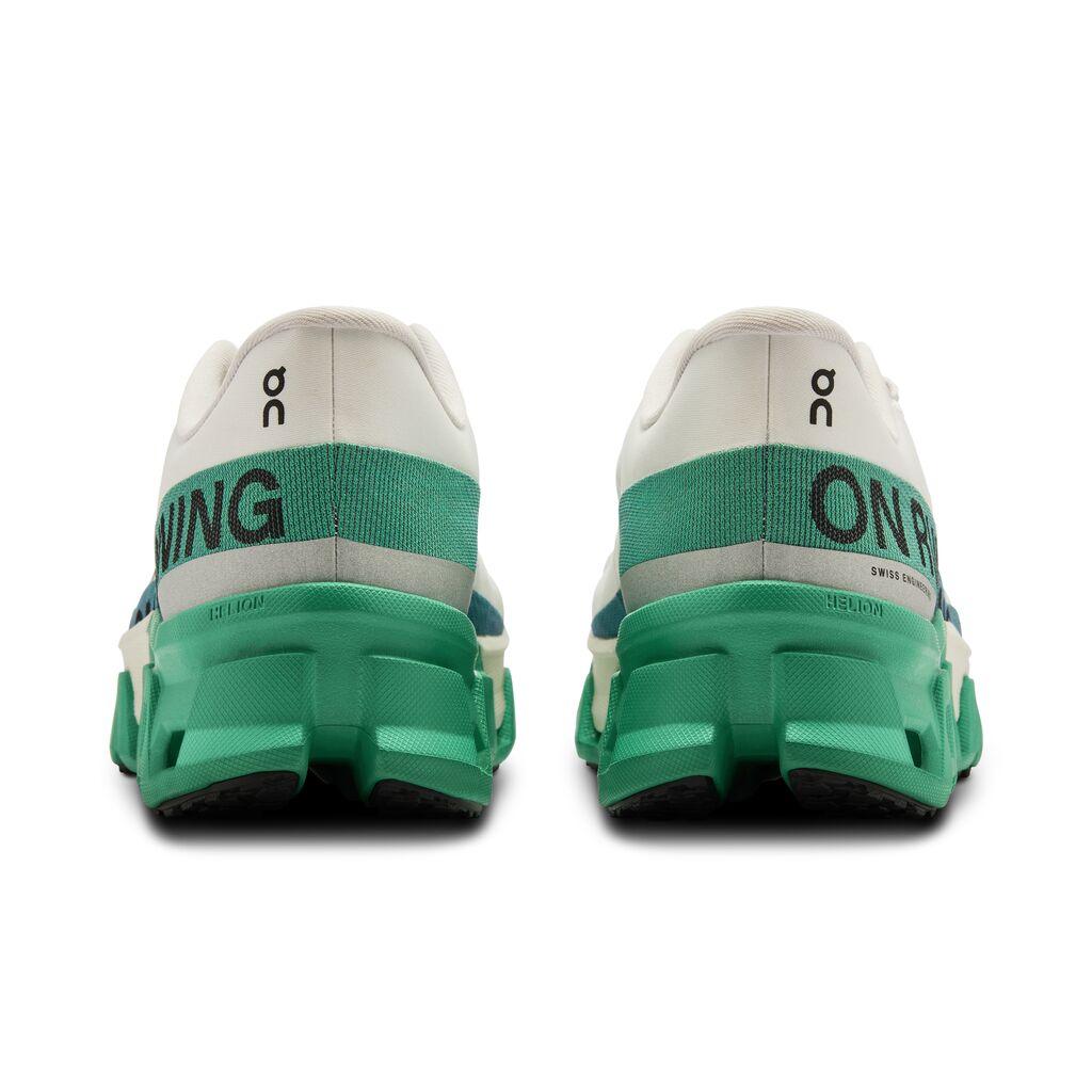 ON RUNNING MEN'S CLOUDMONSTER HYPER - D - WHITE/MINT 