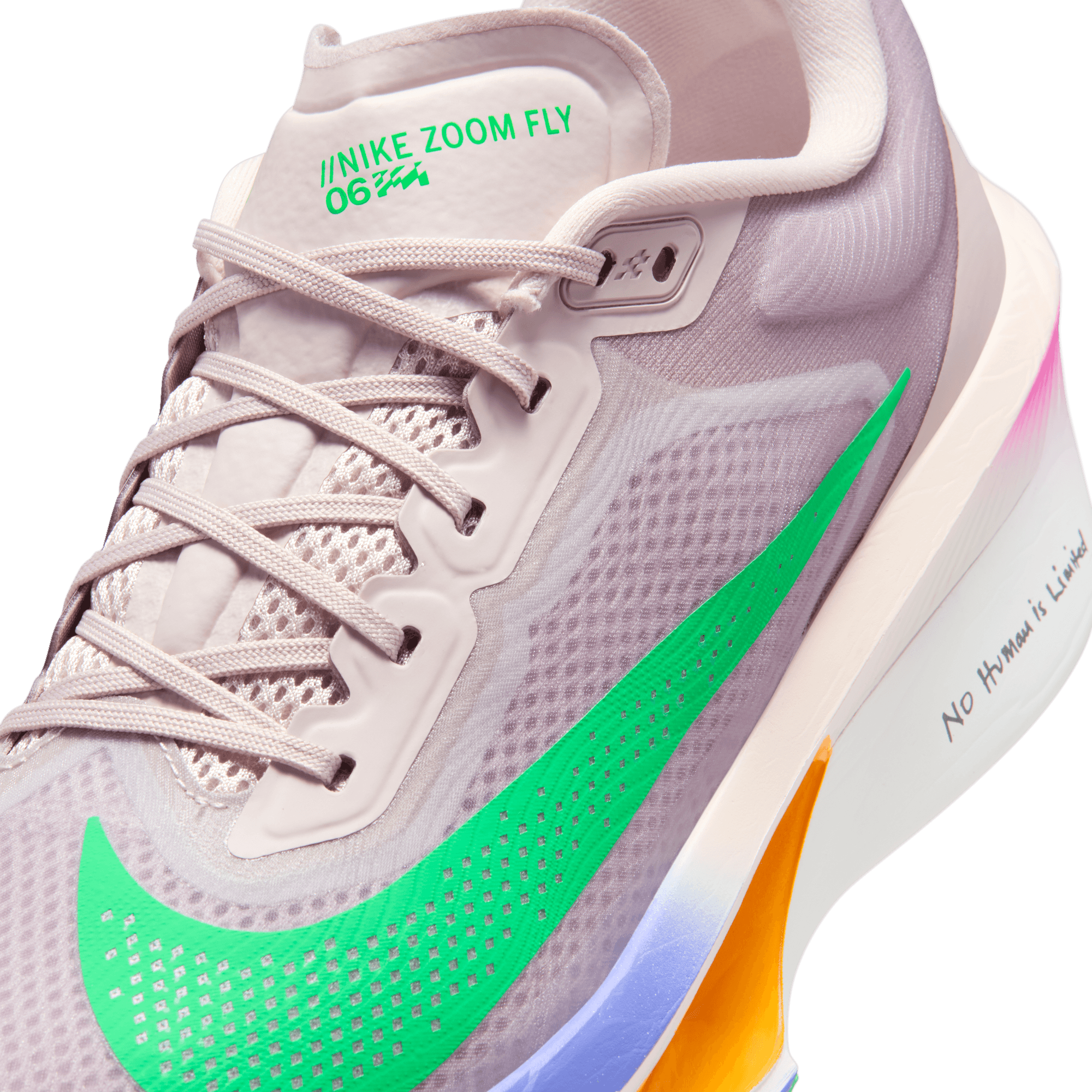 NIKE MEN'S ZOOM FLY 6 ELUID KIPCHOGE - D - SILT RED/GREEN SHOCK