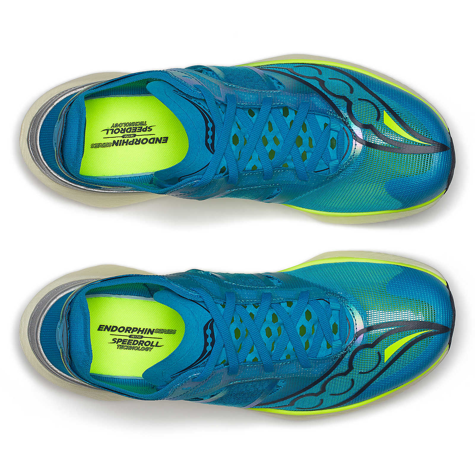 SAUCONY MEN'S ENDORPHIN ELITE - D - 221 VIZIBLUE/CITRON 