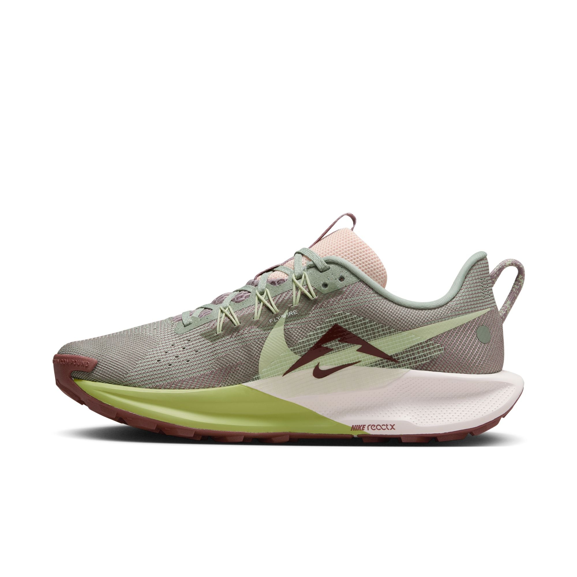 NIKE WOMEN'S PEGASUS TRAIL 5 - B - 300 JADE HORIZON/SAIL-CRIMSON TINT - size 9.0 