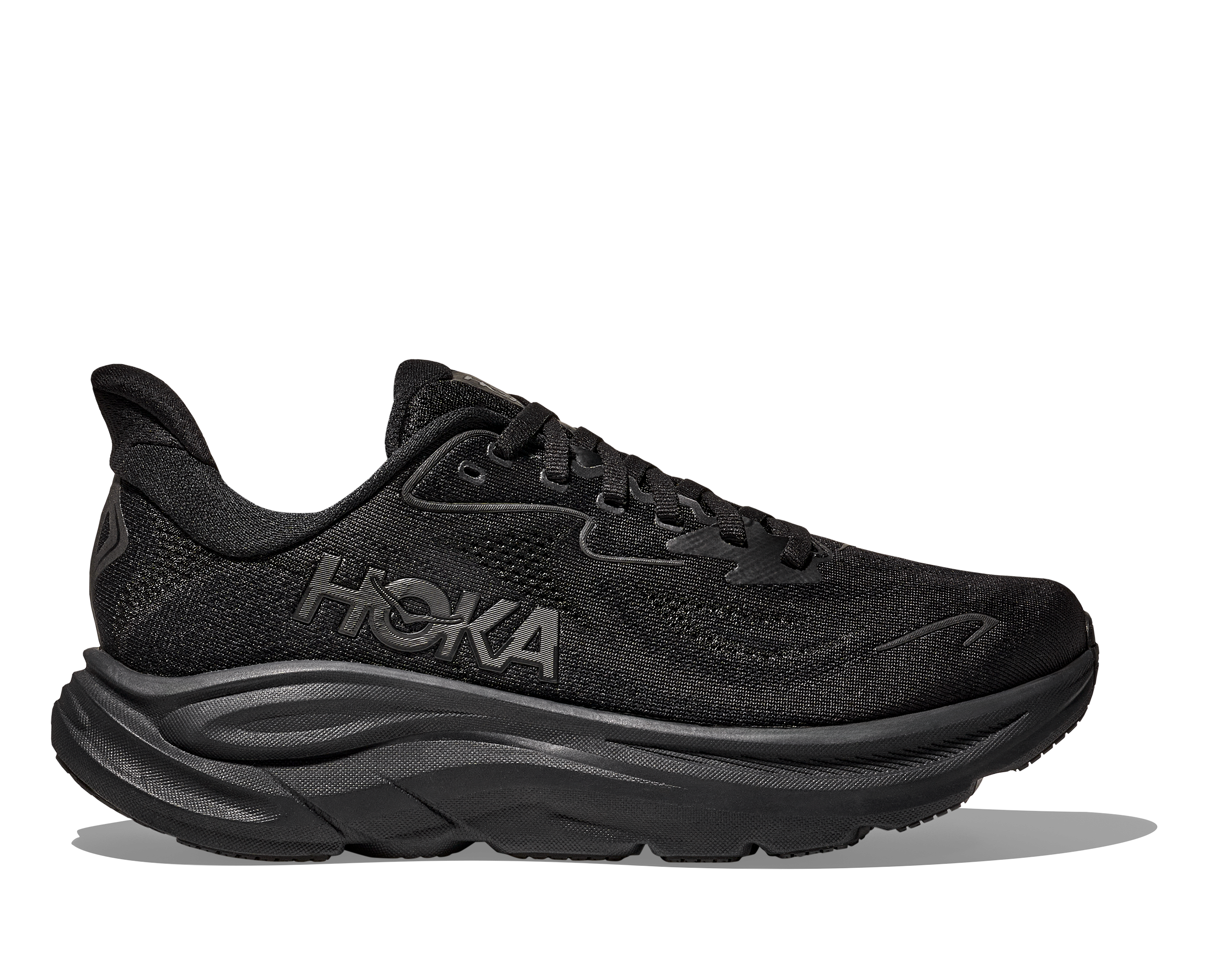 HOKA WOMEN'S CLIFTON 10 - X-WIDE 2E - BBLC BLACK/BLACK - SIZE 10.5