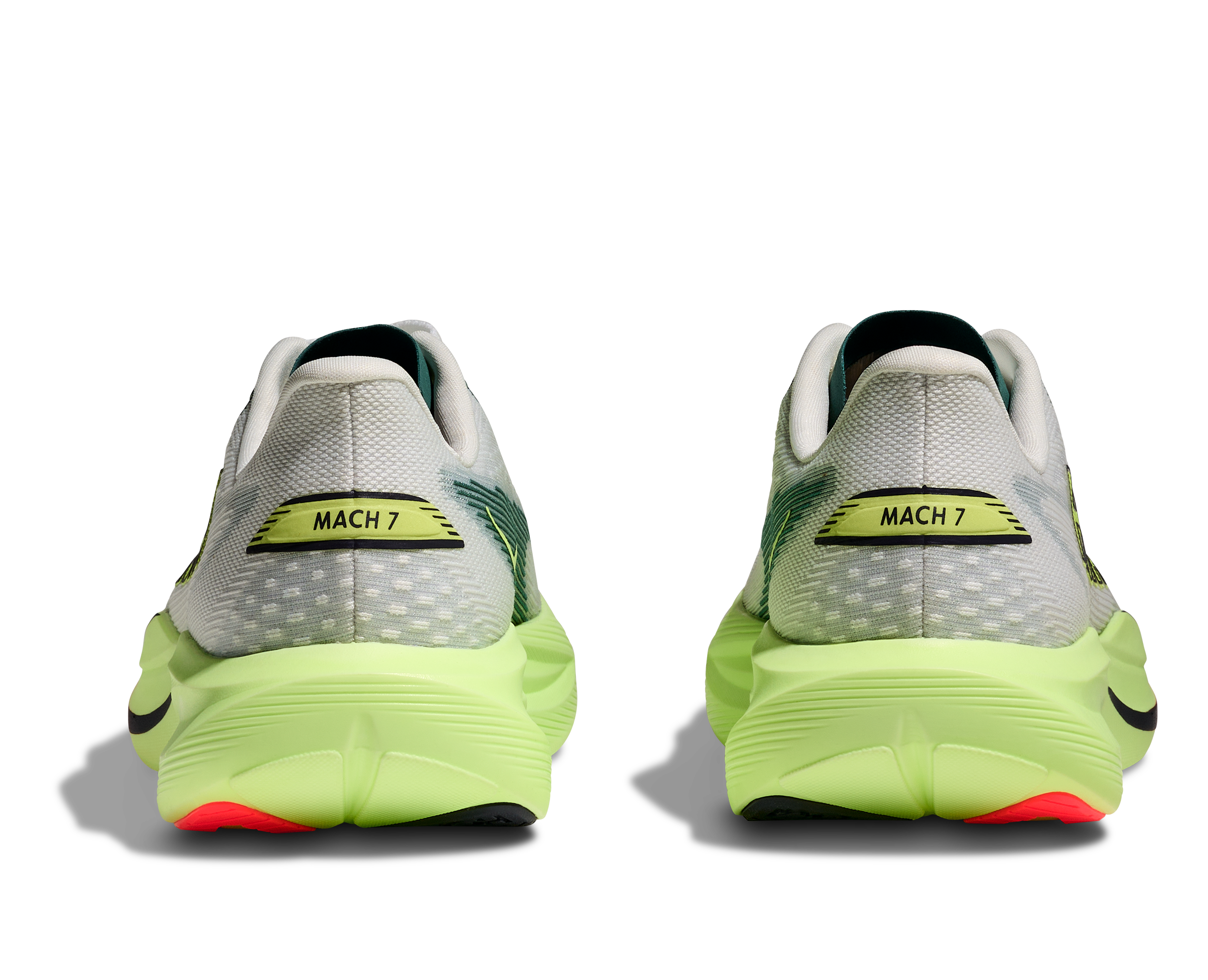 HOKA MEN'S MACH 7 - D - FROST/NEON YUZU