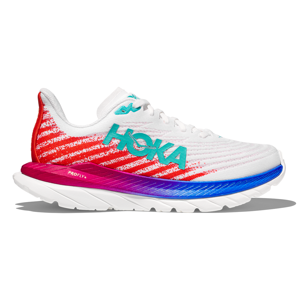 HOKA MEN'S MACH 5 - WIDE 2E - WFM WHITE FLAME 6.0