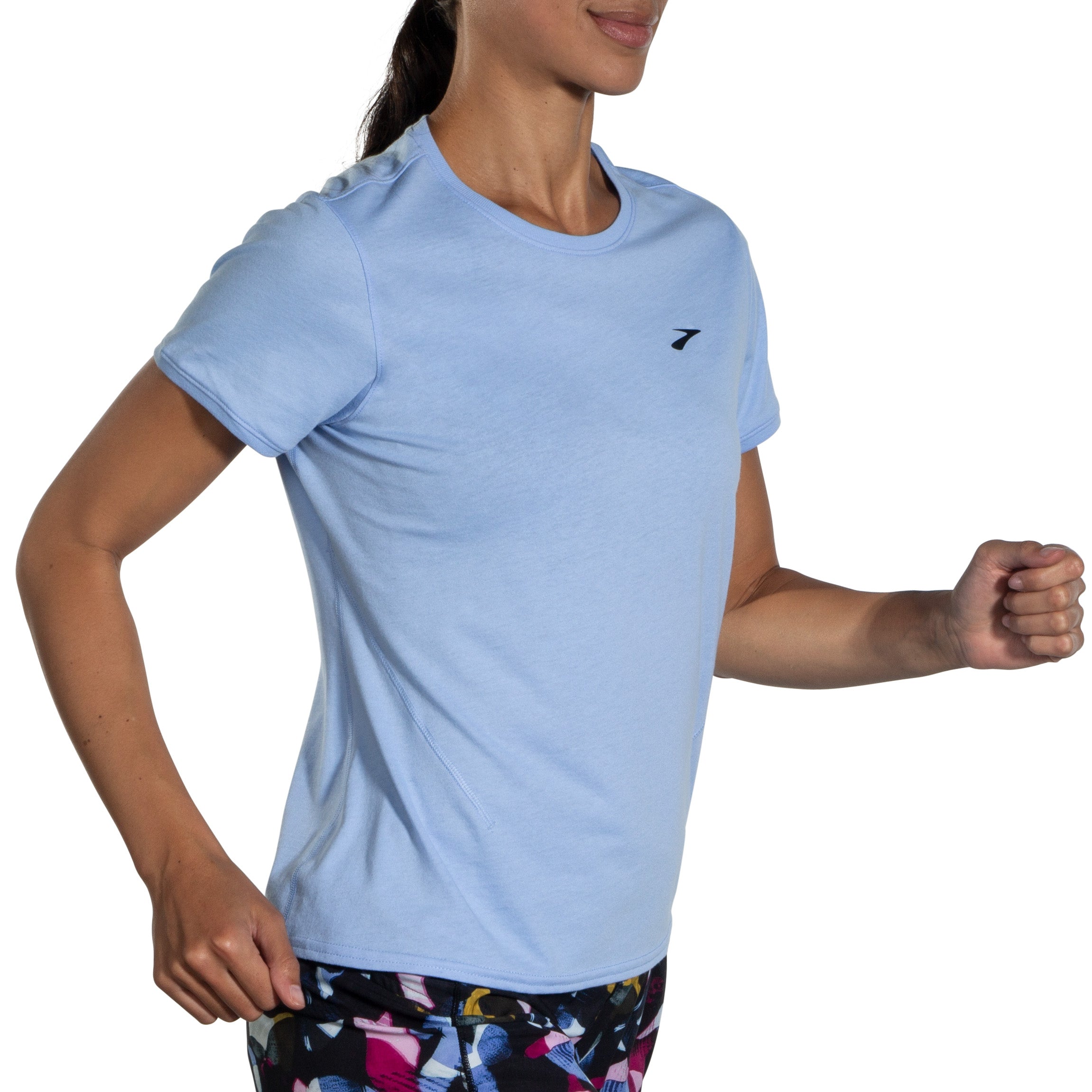 womens distance short sleeve 2 0 647 FROSTED MAUVE/SUNNY RH