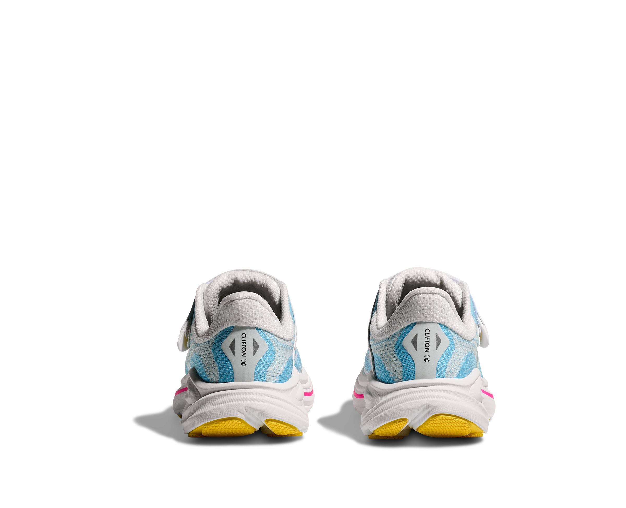 HOKA KID'S CLIFTON 10 LITTLE KIDS - FROST/SOARING BLUE