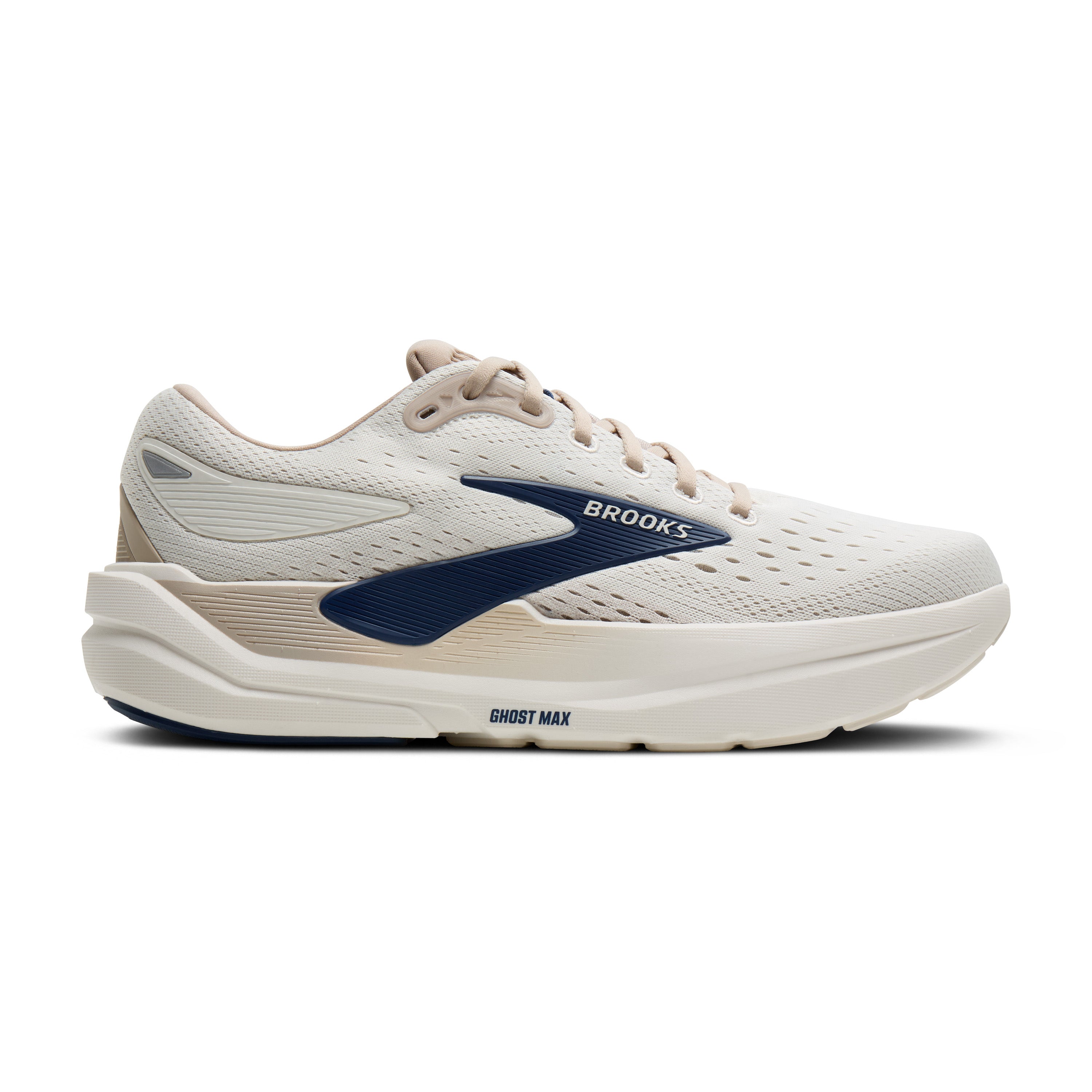 BROOKS MEN'S GHOST MAX 3 - D - COCONUT/CHATEAU/NAVY 7.0