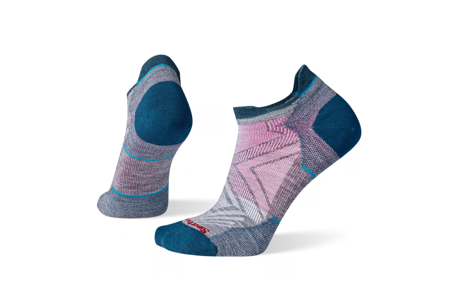 SMARTWOOL WOMEN'S RUN ZERO CUSHION LOW ANKLE SOCK 052 MEDIUM GREY