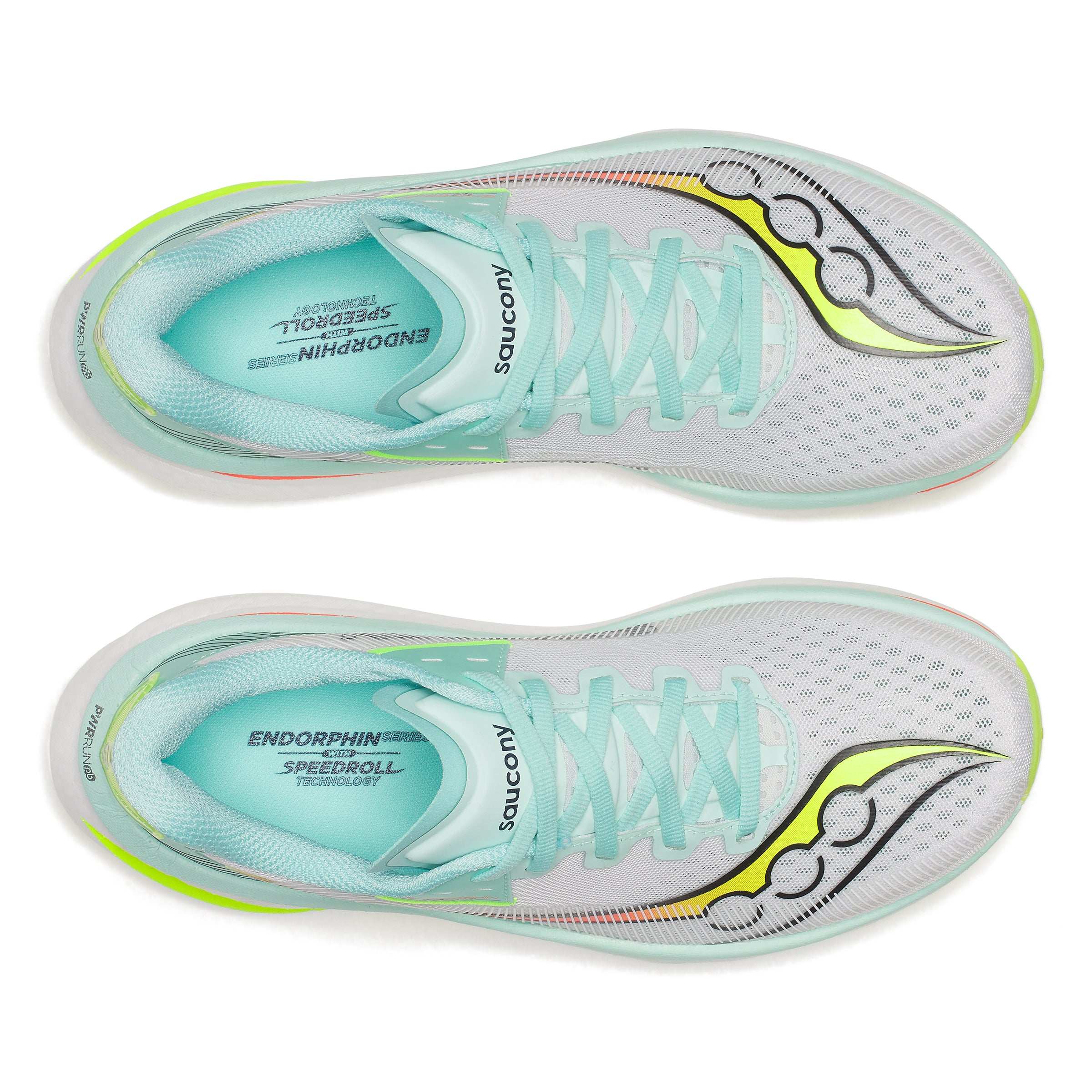 SAUCONY WOMEN'S ENDORPHIN AZURA - B - WHITE/SPLASH