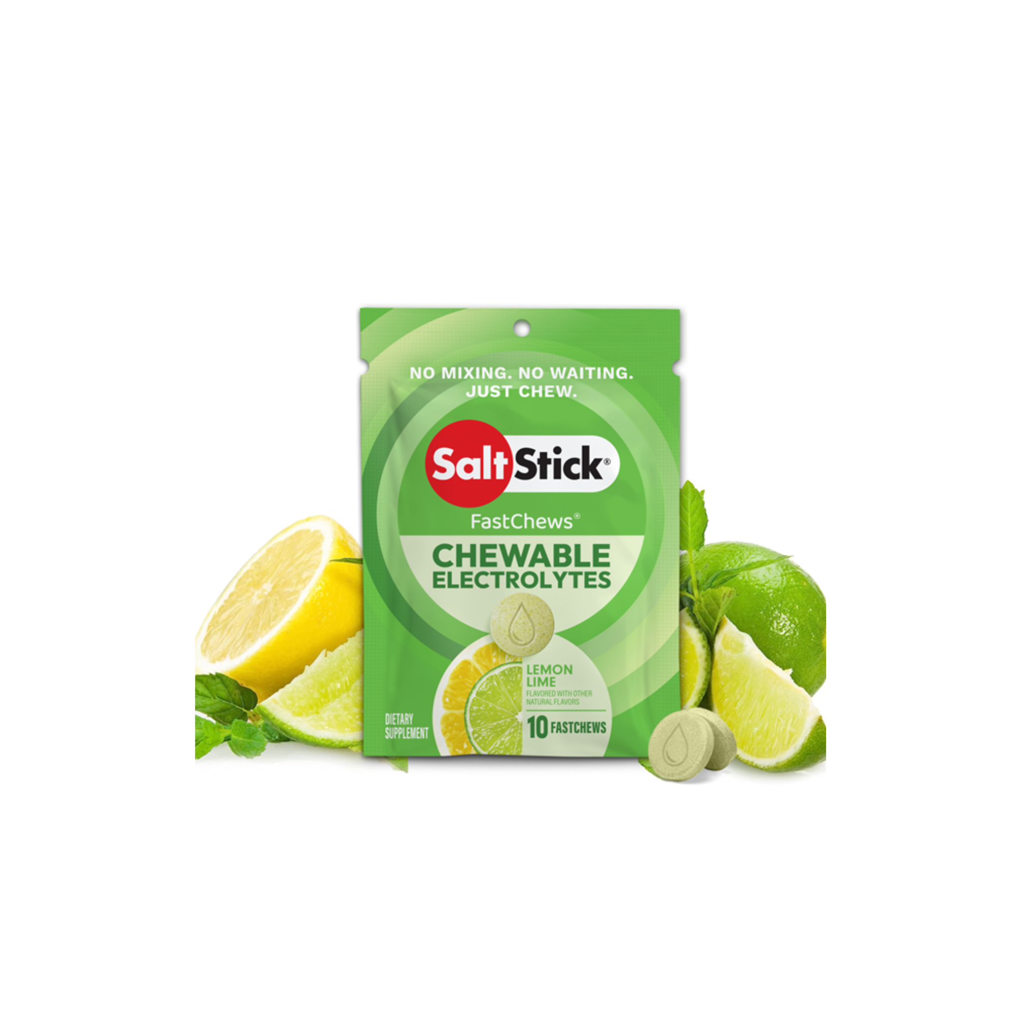 SALTSTICK SALTSTICK FASTCHEWS - 10 COUNT LEMON LIME