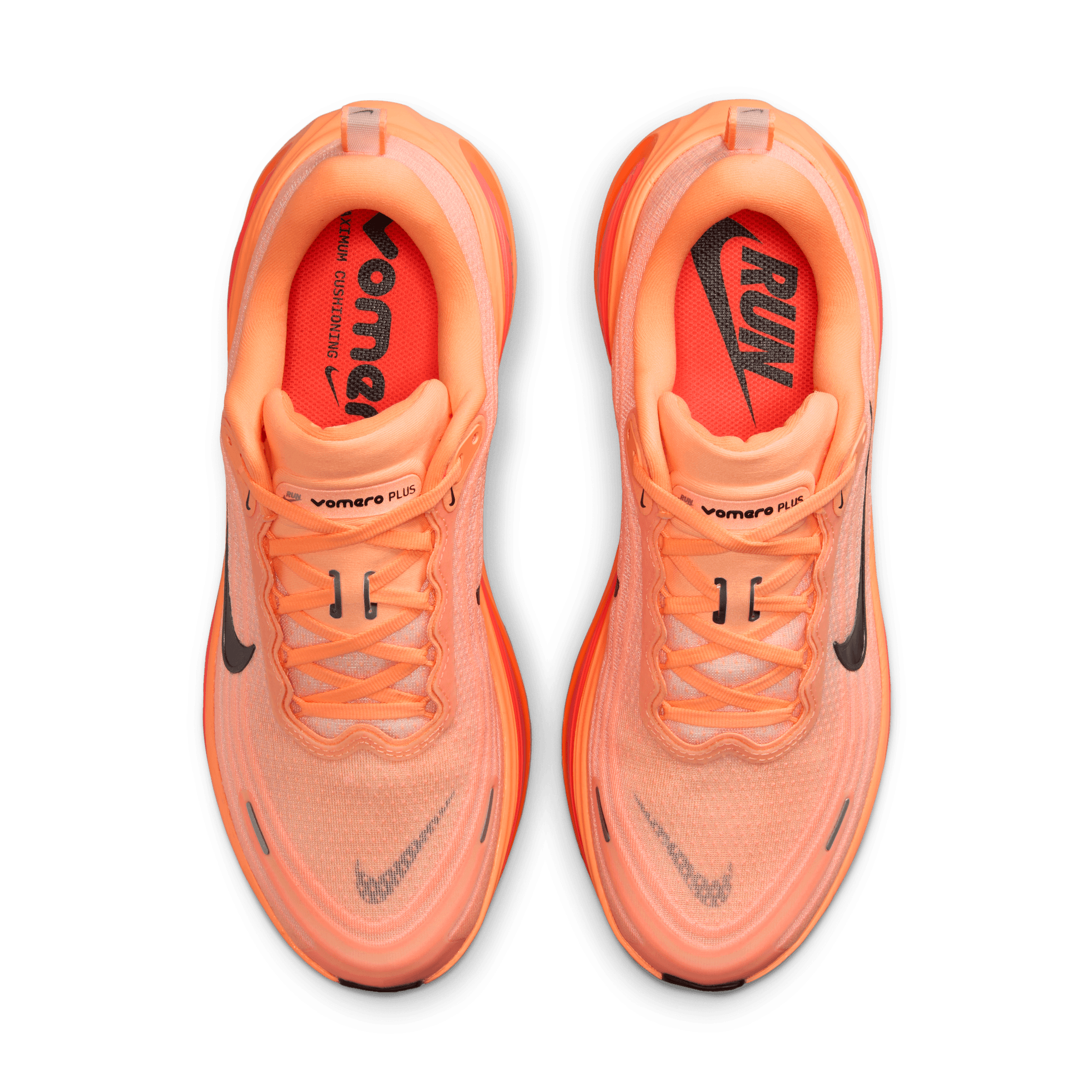 NIKE MEN'S VOMERO PLUS - D - ORANGE PULSE/BLACK