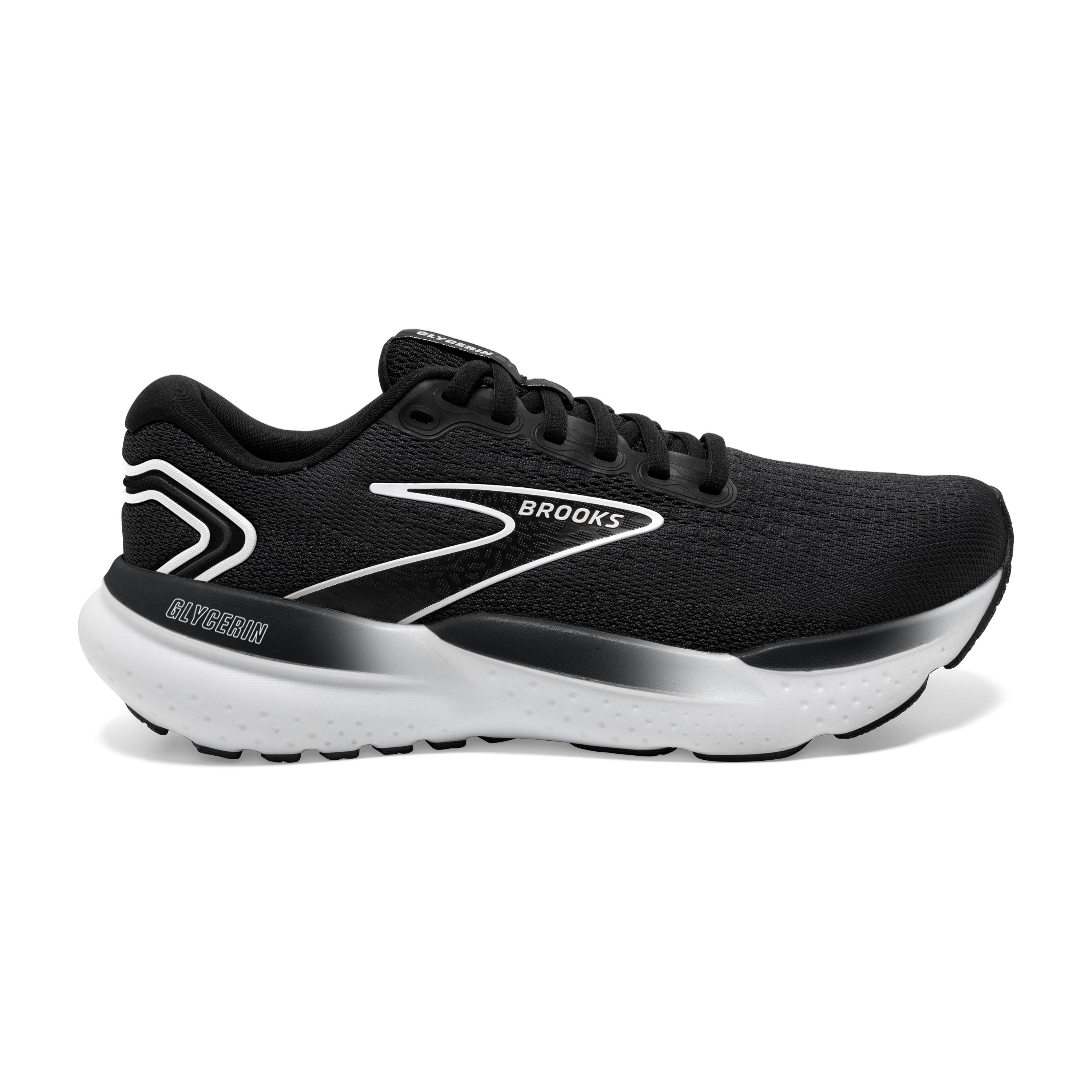 Brooks Glycerin 21 Wide 12.5 Black Grey White Men s