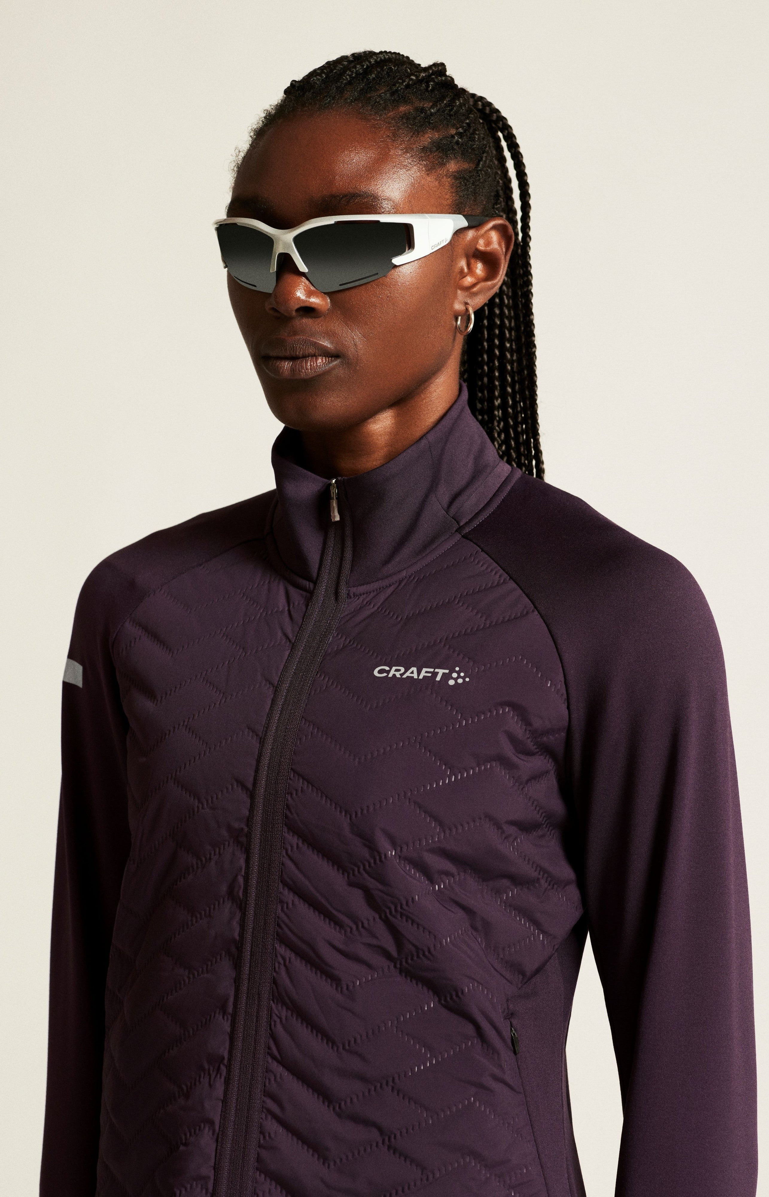 CRAFT WOMEN'S ADVANCED SUBZ JACKET - DKPLUM 