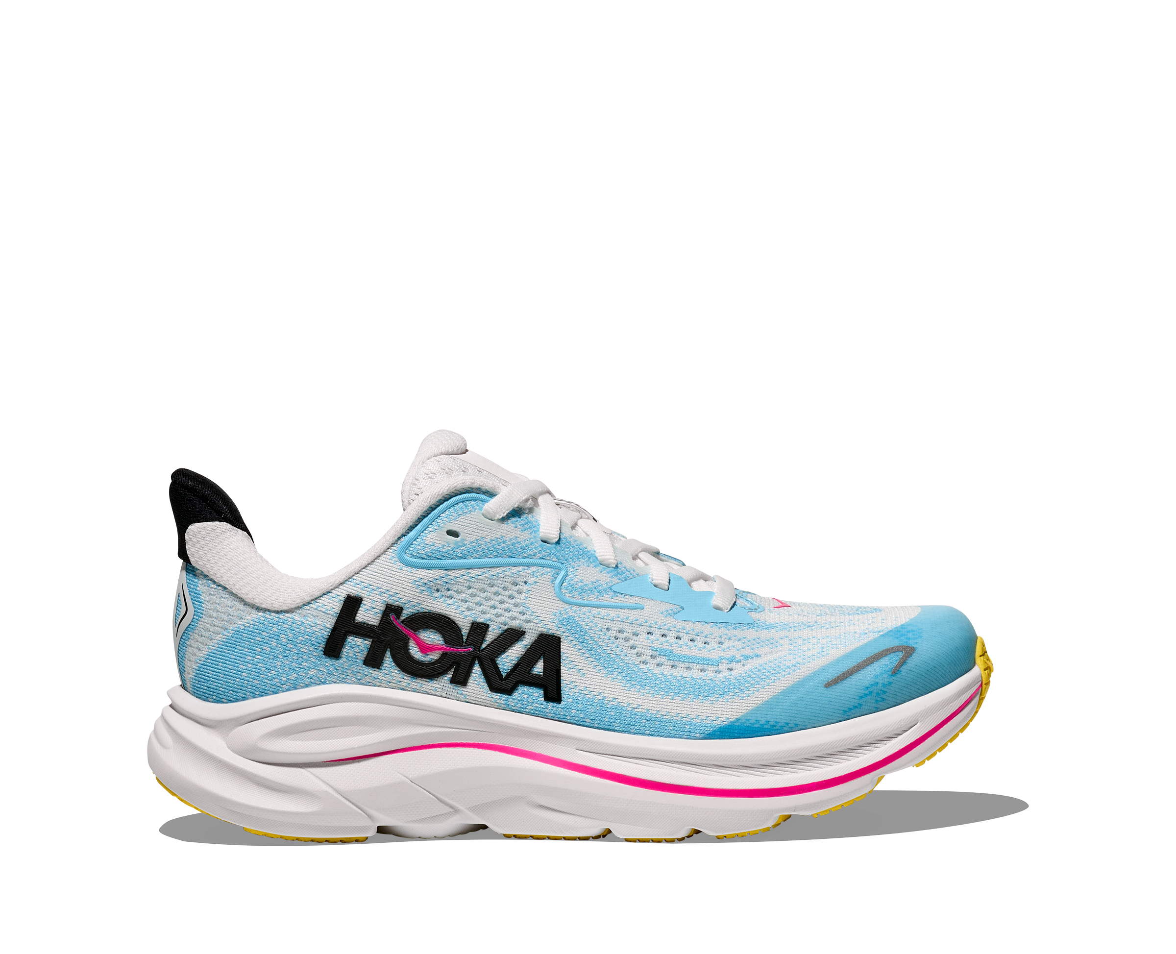 HOKA YOUTH CLIFTON 10 BIG KIDS - FROST/SOARING BLUE 2.5