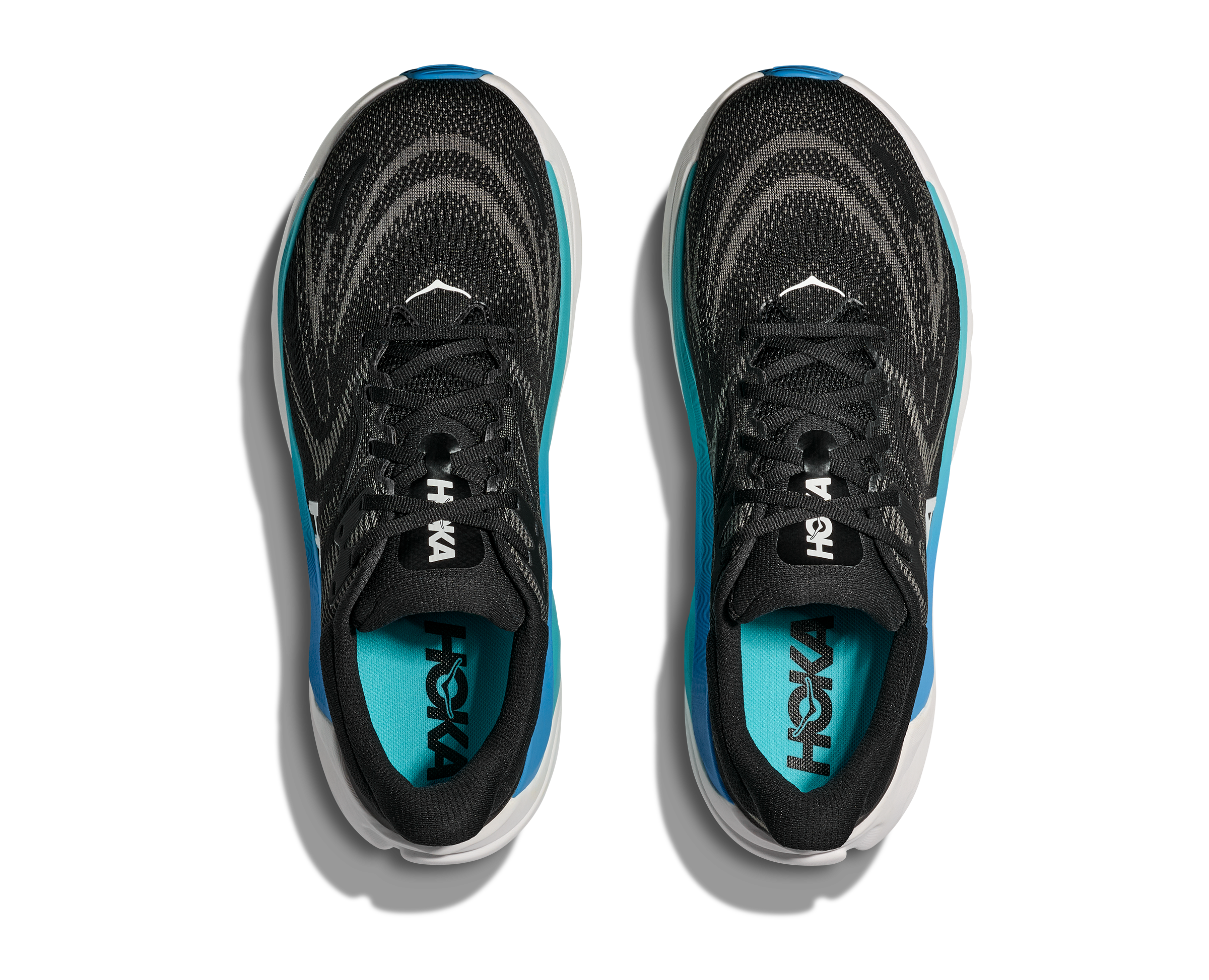 HOKA MEN'S ARAHI 8 - WIDE 2E - BLACK/SKYWARD BLUE