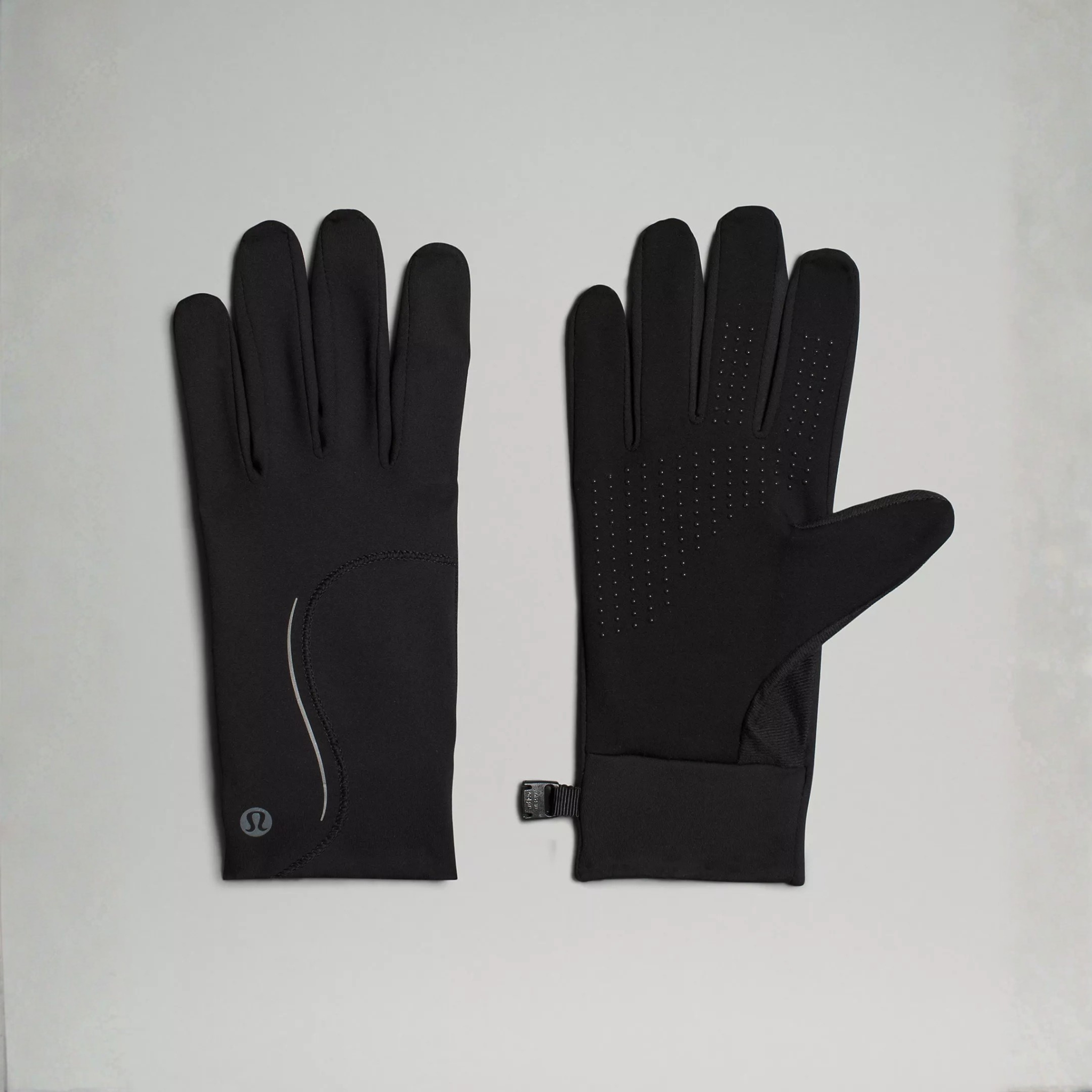 LULULEMON WOMEN'S FAST AND FREE FLEECE RUN GLOVES - BLACK S