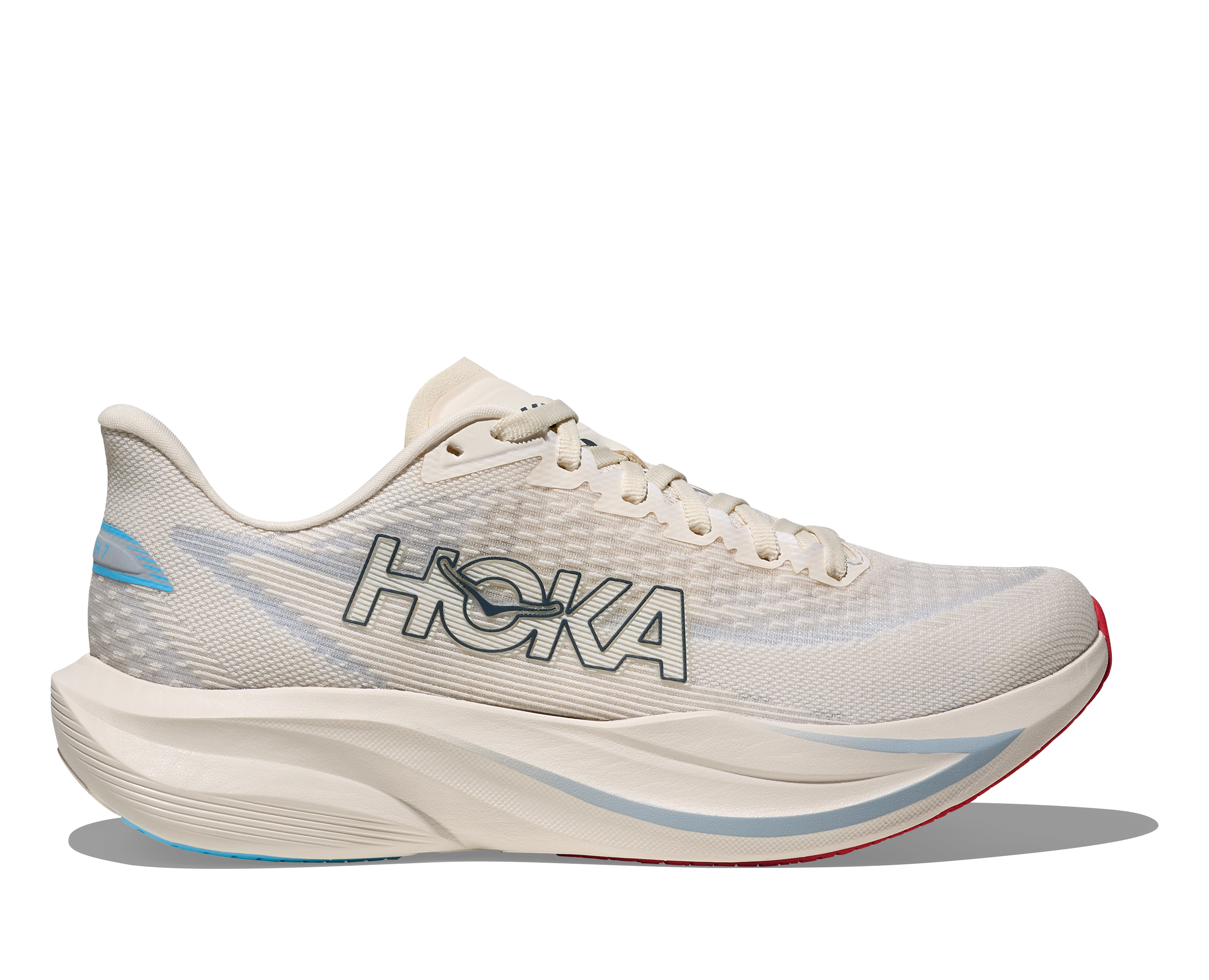 HOKA WOMEN'S MACH 7 - B - ALABASTER/SOARING BLUE 5.0