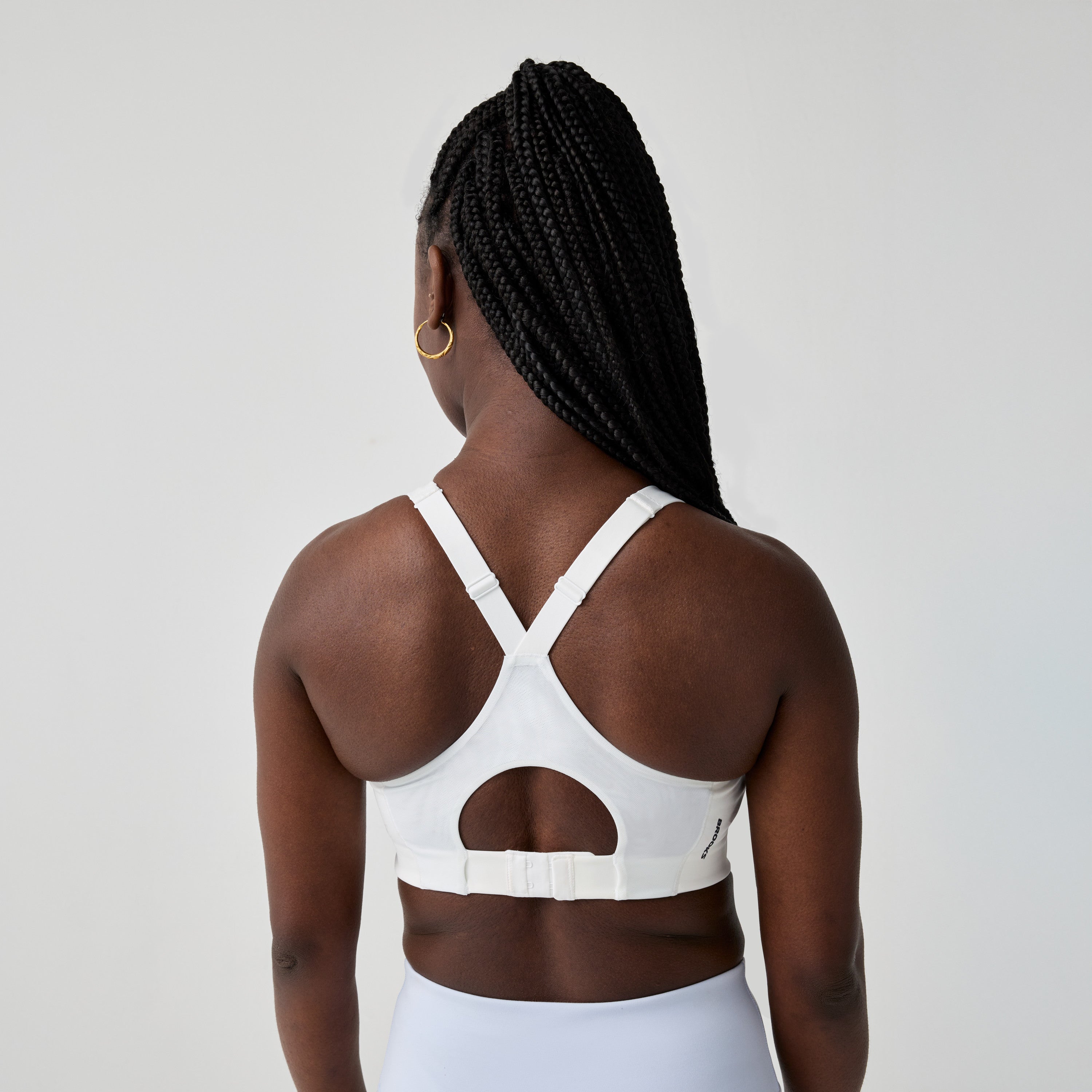 BROOKS LIMITLESS RACERBACK BRA - WHITE