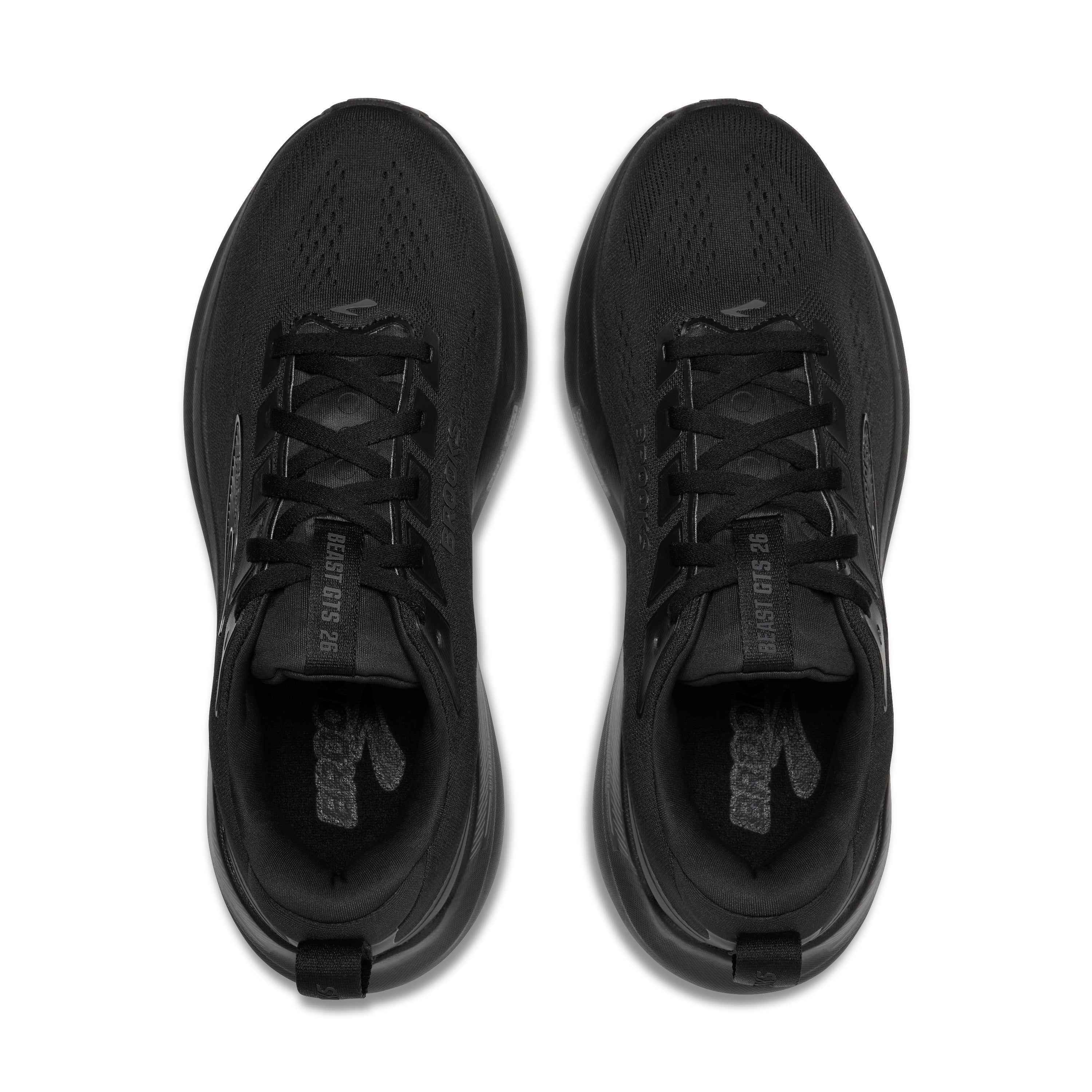 BROOKS MEN'S BEAST GTS 26 - WIDE 2E - BLACK/BLACK/GREY
