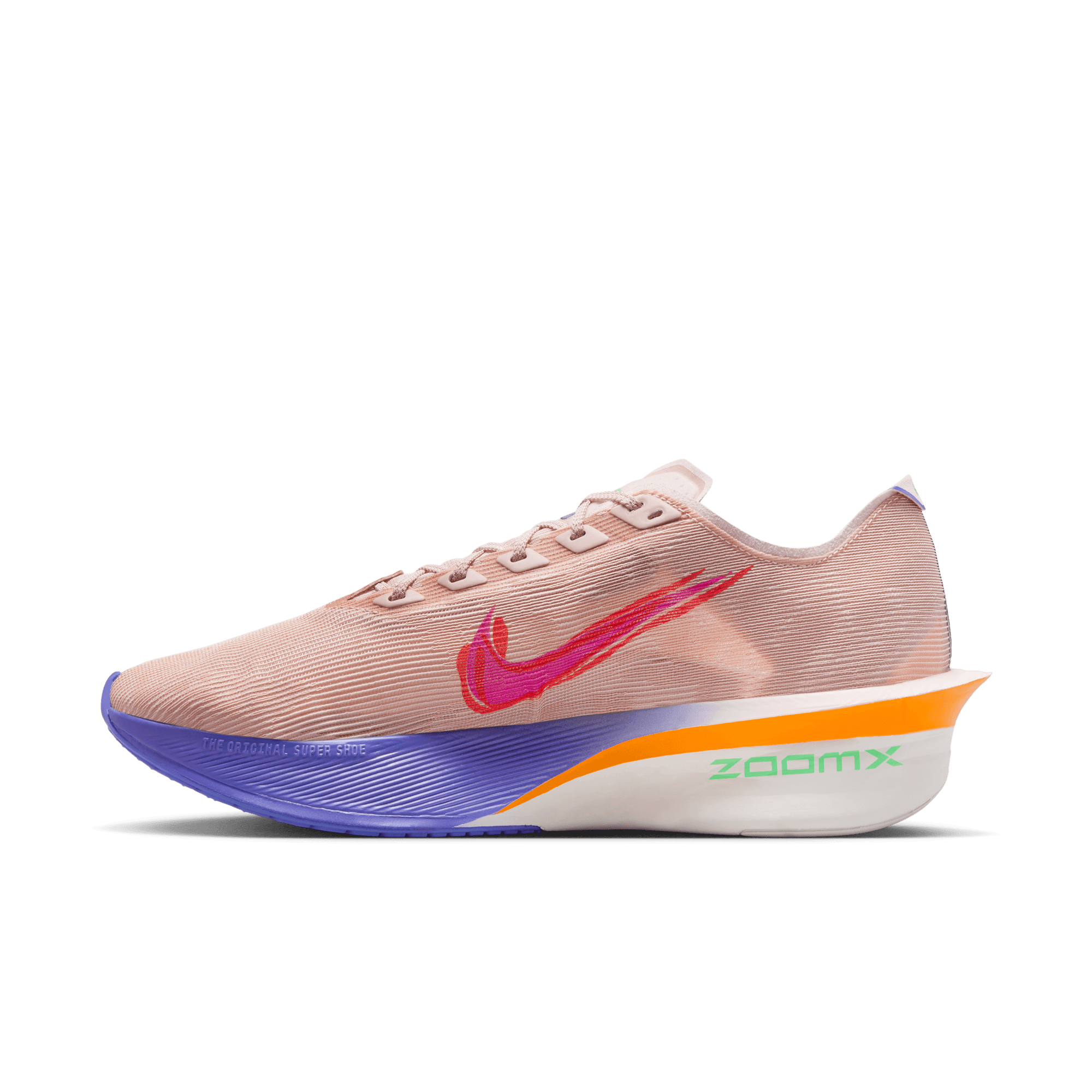 NIKE MEN'S VAPORFLY 4 EK - D - SILT RED/GREEN SHOCK