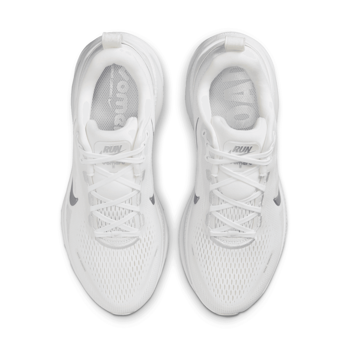WOMEN'S VOMERO 18 - WHITE/METALLIC SILVER