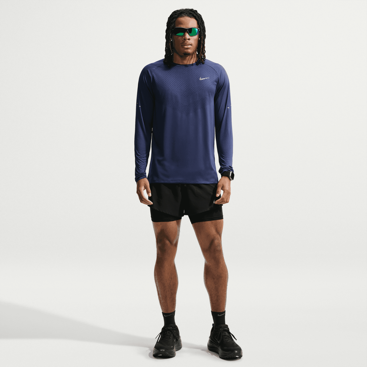 NIKE MEN'S DRI-FIT ADV LONG SLEEVE - MIDNIGHT NAVY
