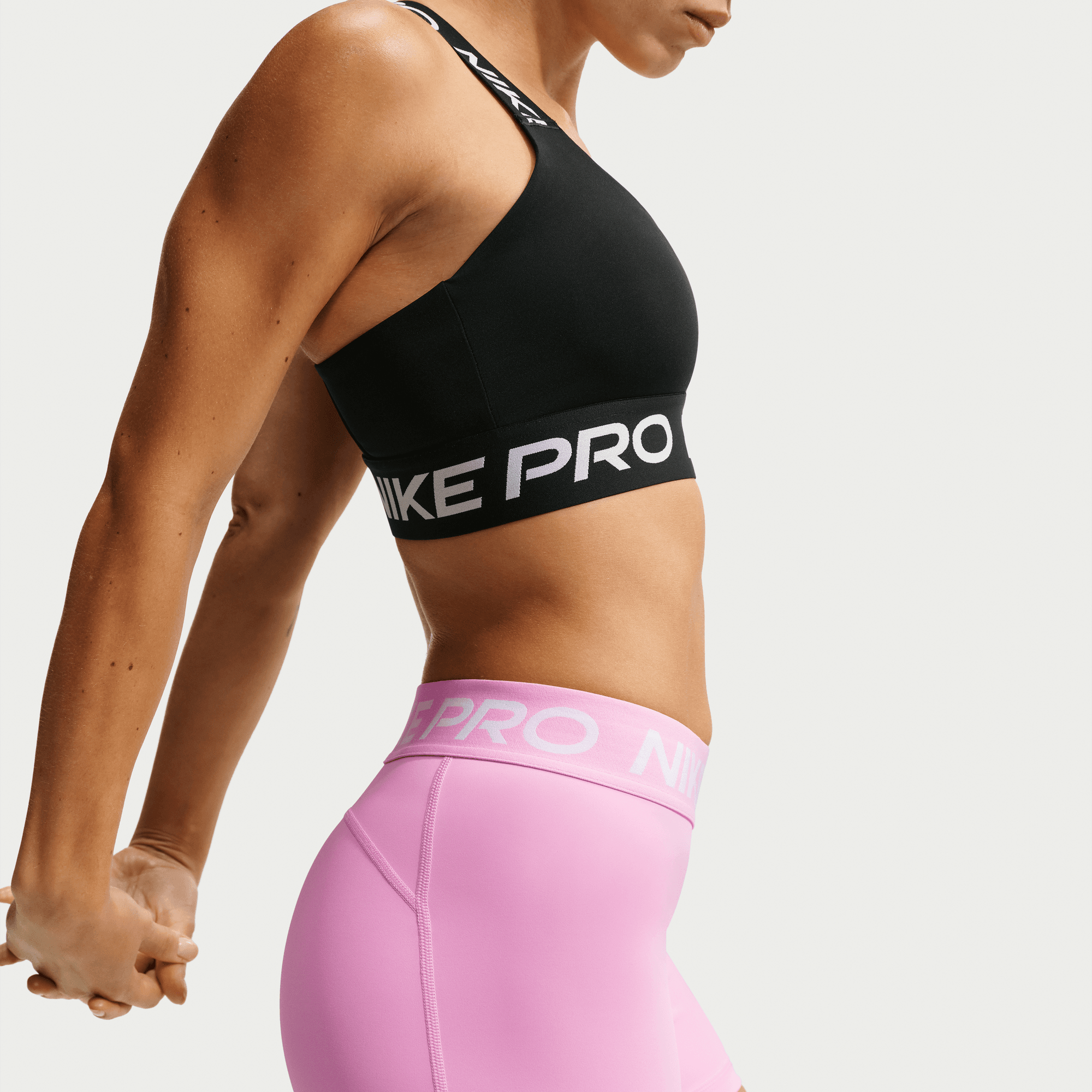 WOMEN'S PRO MID RISE 3IN SHORT - PINK RISE