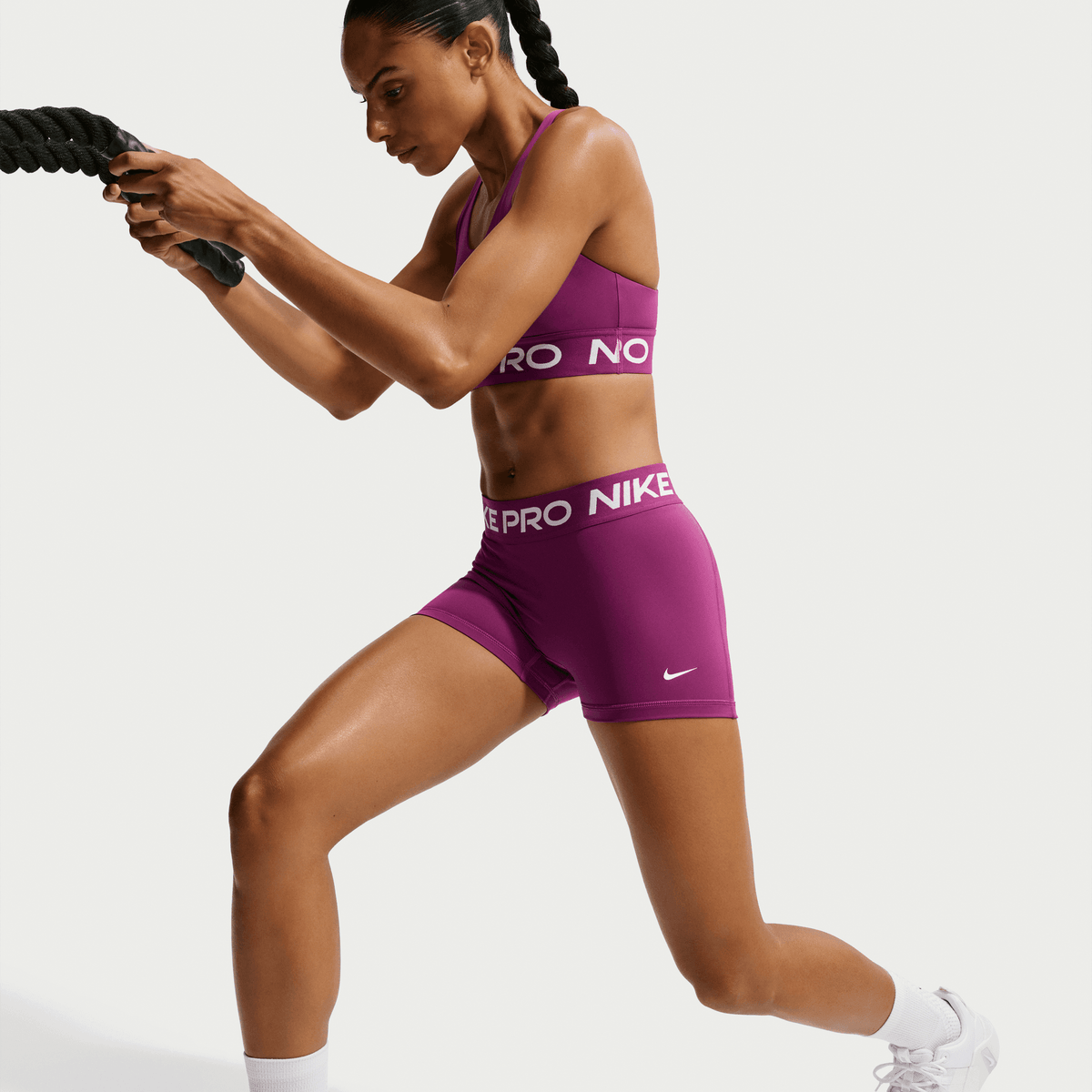 WOMEN'S PRO MID RISE 3IN SHORT - TRUE BERRY