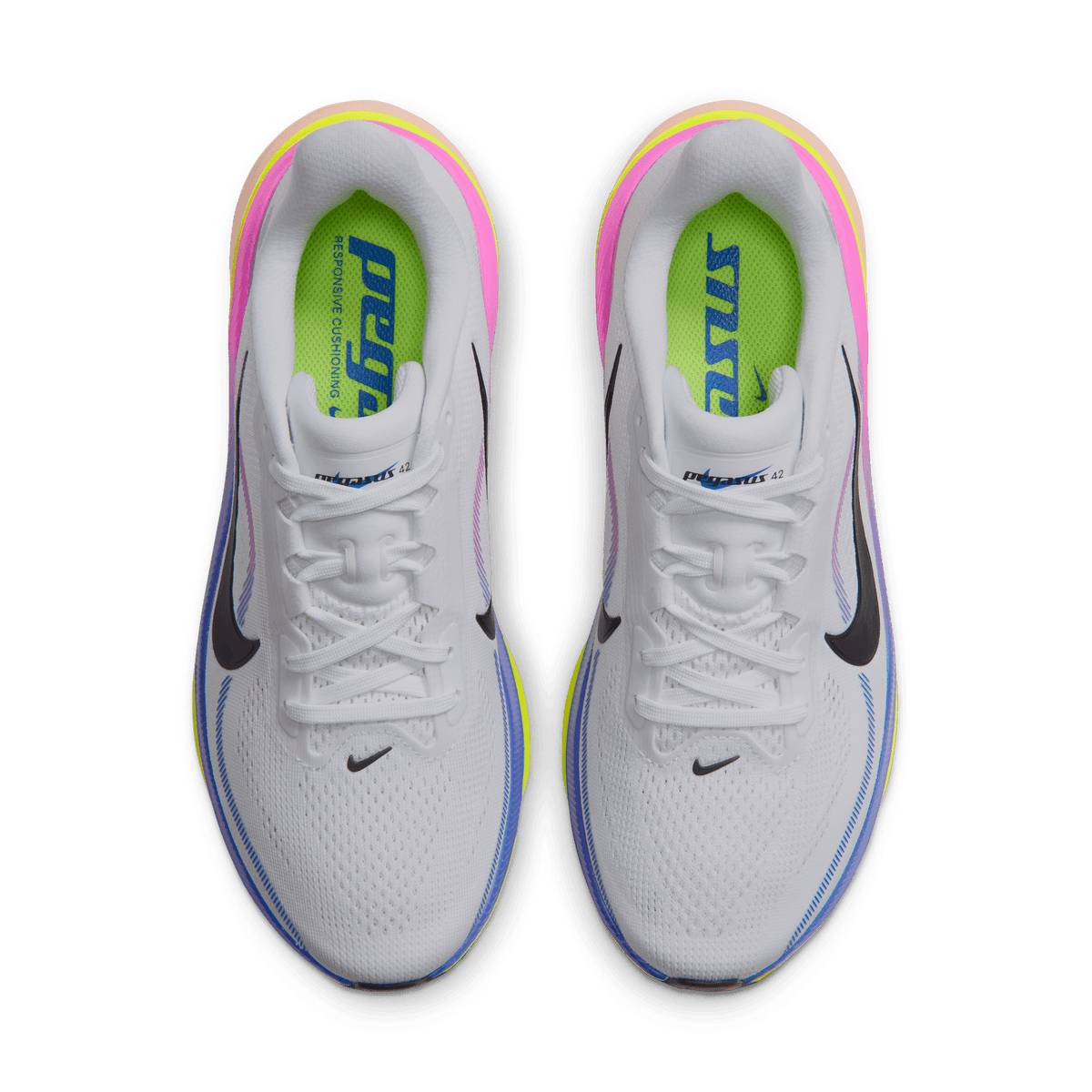NIKE WOMEN'S PEGASUS 42 - WHITE/PURPLE DYNASTY