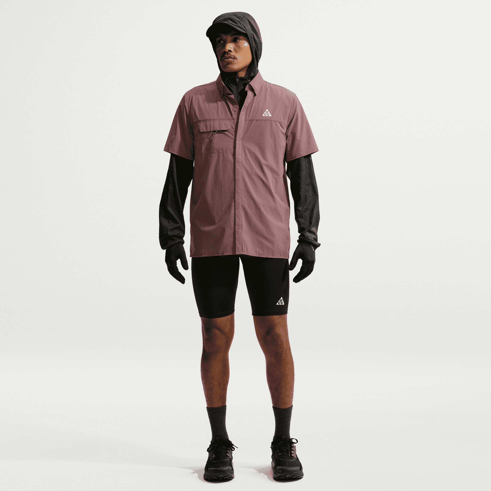 NIKE MEN'S ACG AIREEZ BUTTON UP - TATTOO